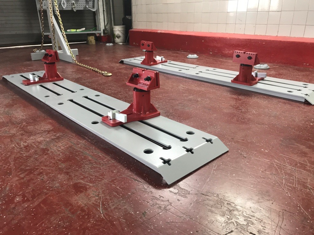 Auto Body Frame Machine Floor Rack System with ramps 10 TON Puller FREE TOOLS