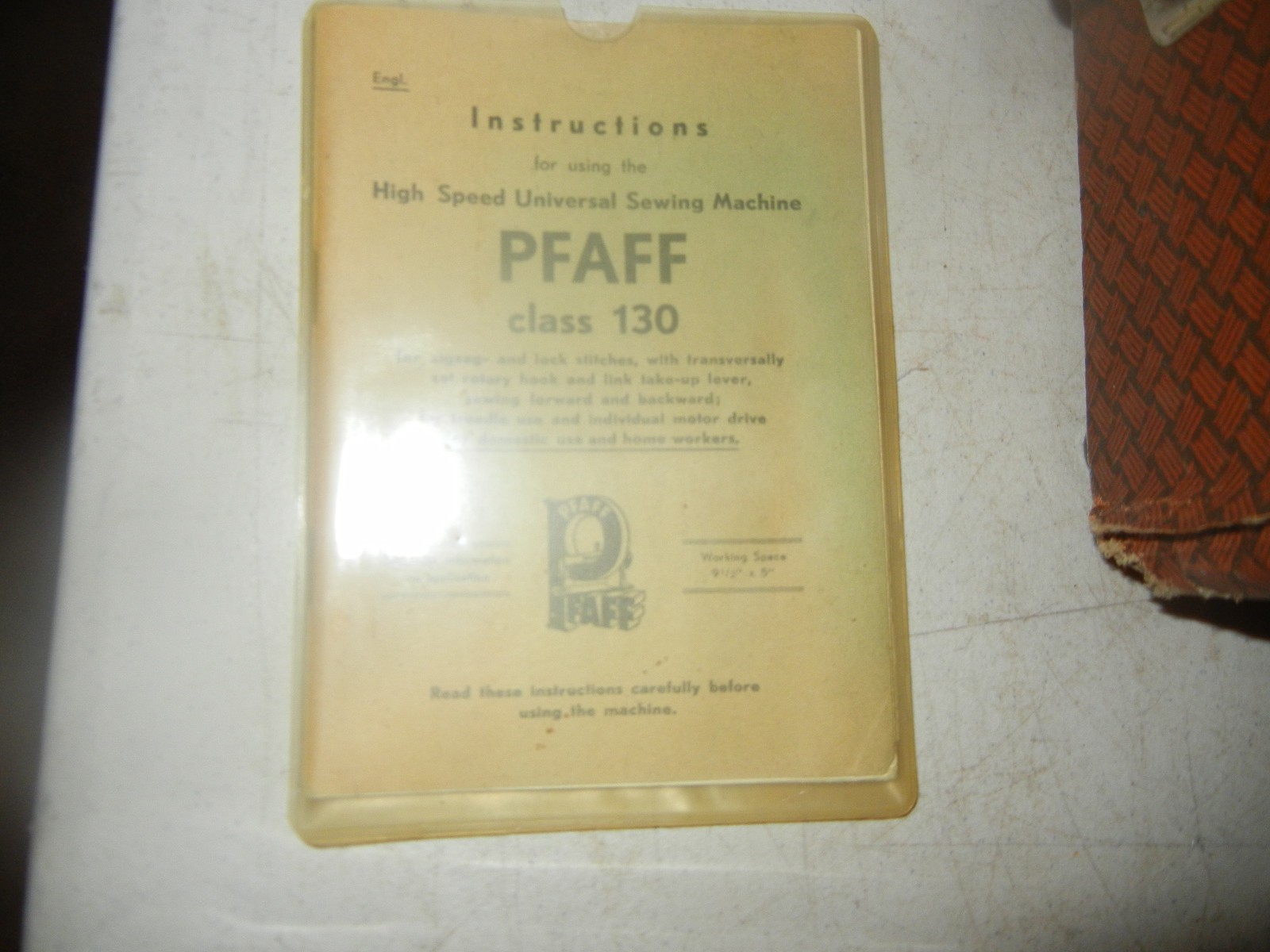 Pfaff 130 Sewing Machine with Programmer (Coffee Grinder)