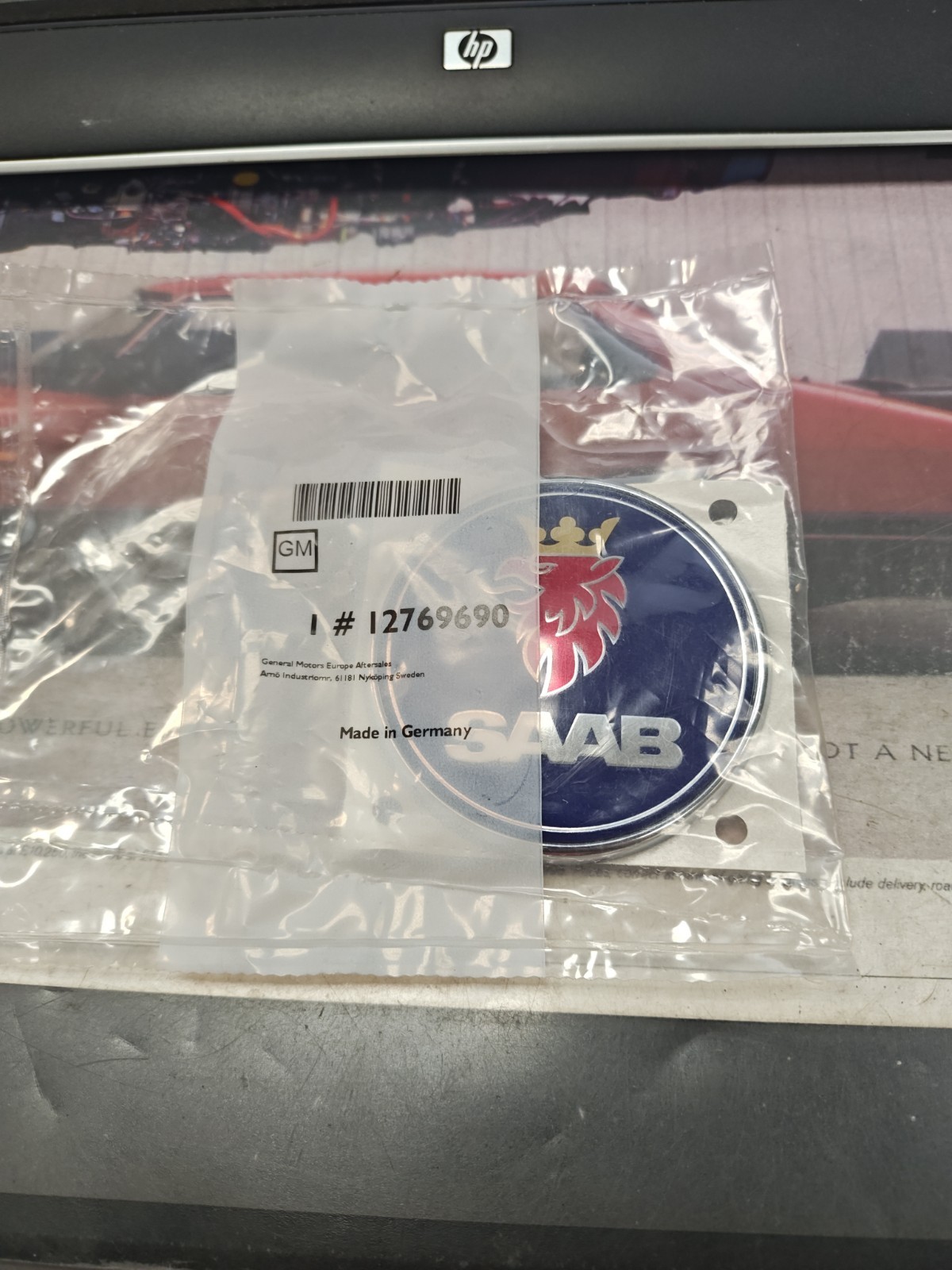 NEW OE Saab 9-2X 9-3 Sedan Trunk Emblem Badge  12769690