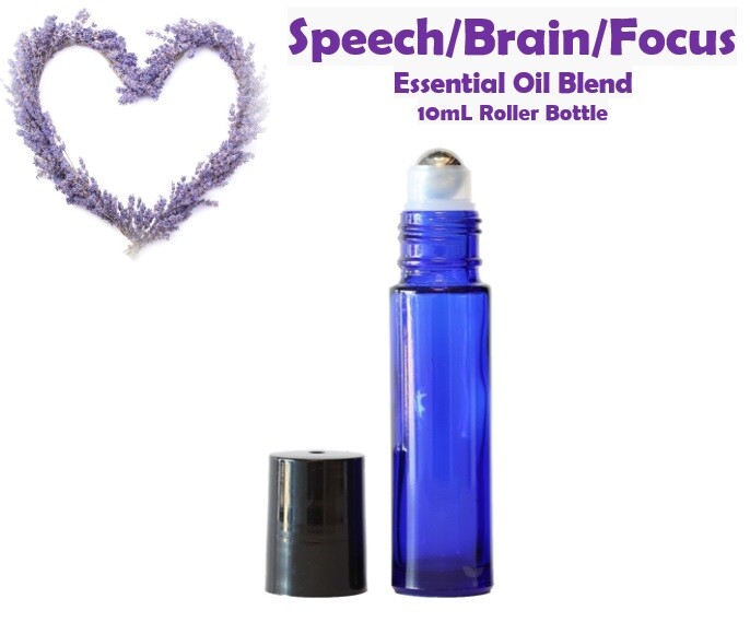 SPEECH/BRAIN/FOCUS Blend Essential Oil in 10mL ROLLER BOTTLE