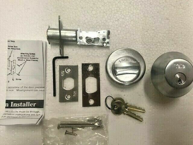 YALE 3512B 626 SINGLE CYLINDER DEADBOLT Para Key US26D 2 3/4"