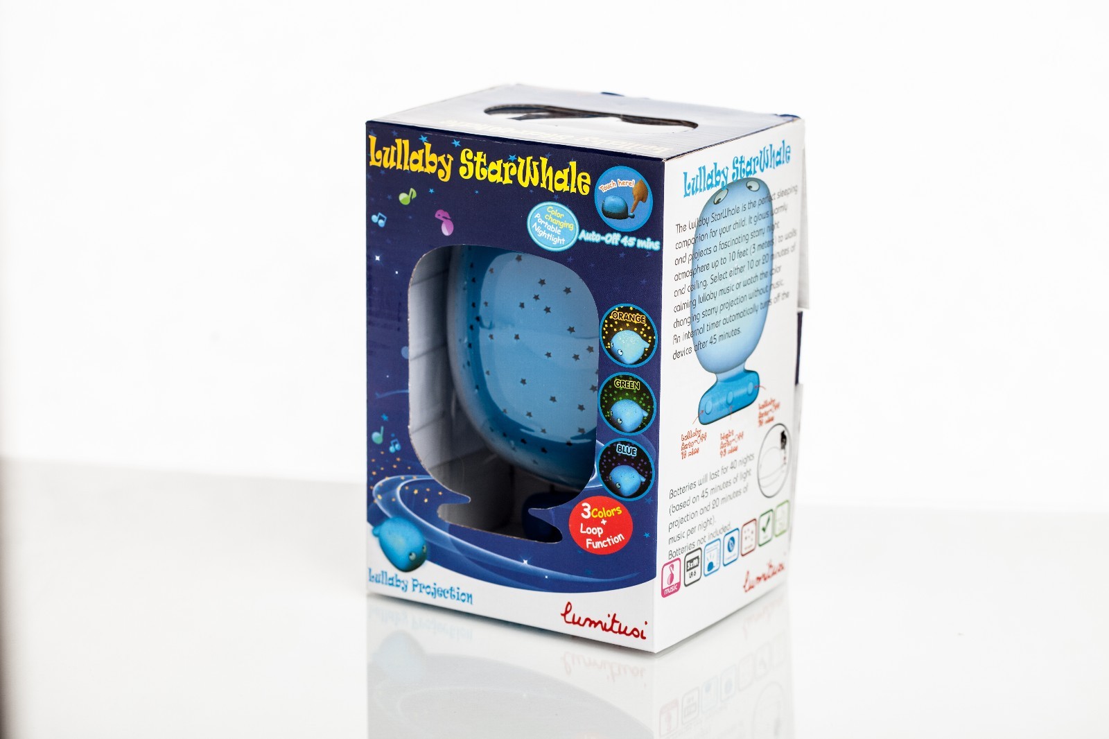 Night Light Starlight Projection Light with Music - Beetlestar "Music Whale"