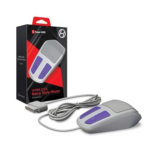 Hyperkin Hyper Click Retro Style Mouse - Brand New - SNES