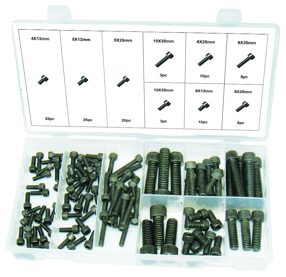 Swordfish 31411 - 106pc Metric Allen Socket Head Cap Screw Assortment