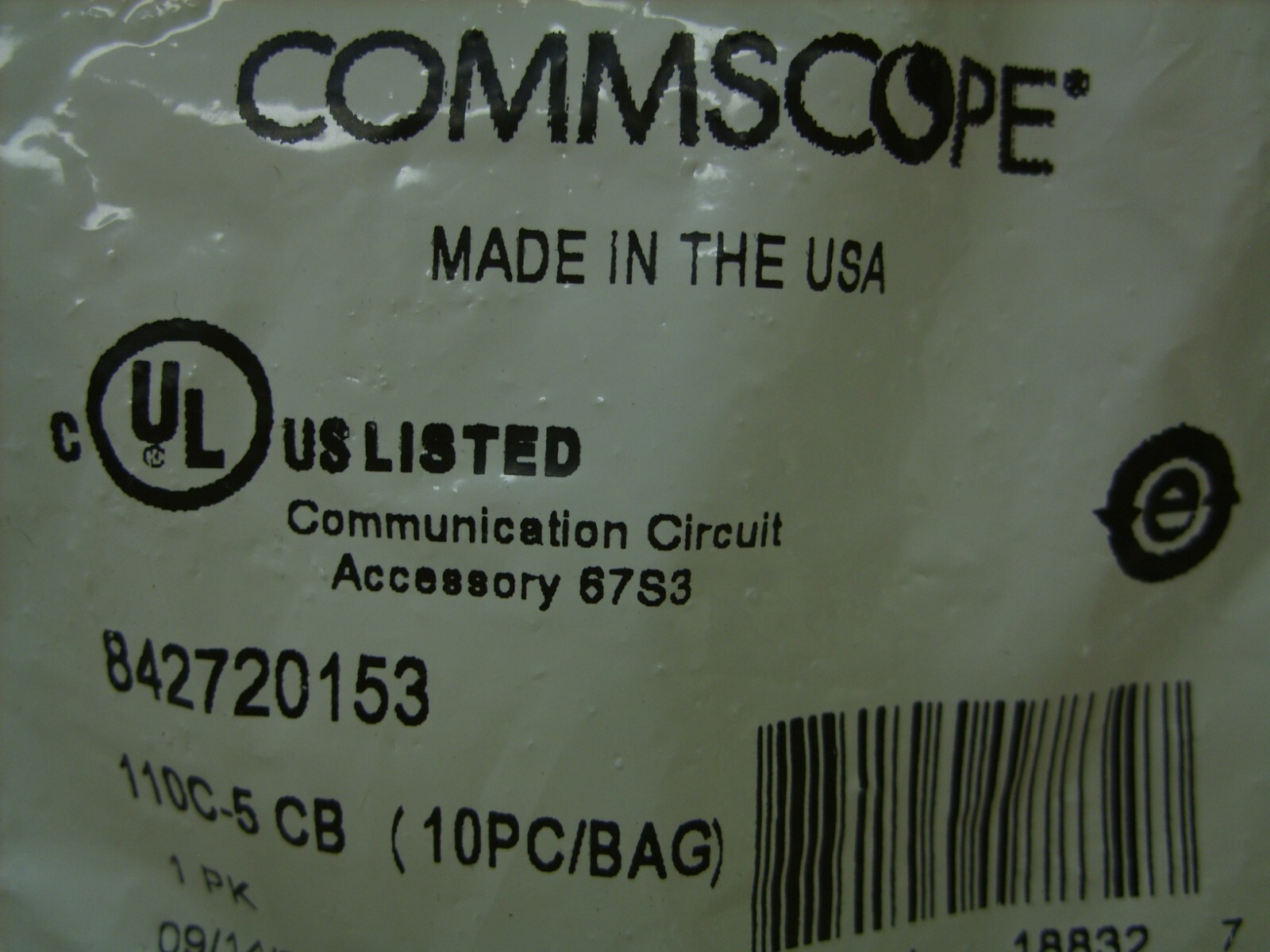 COMMSCOPE - 5 Pair 110 Clips for Lucent, Avaya and AT&T Blocks 110C-5, 10 Pack