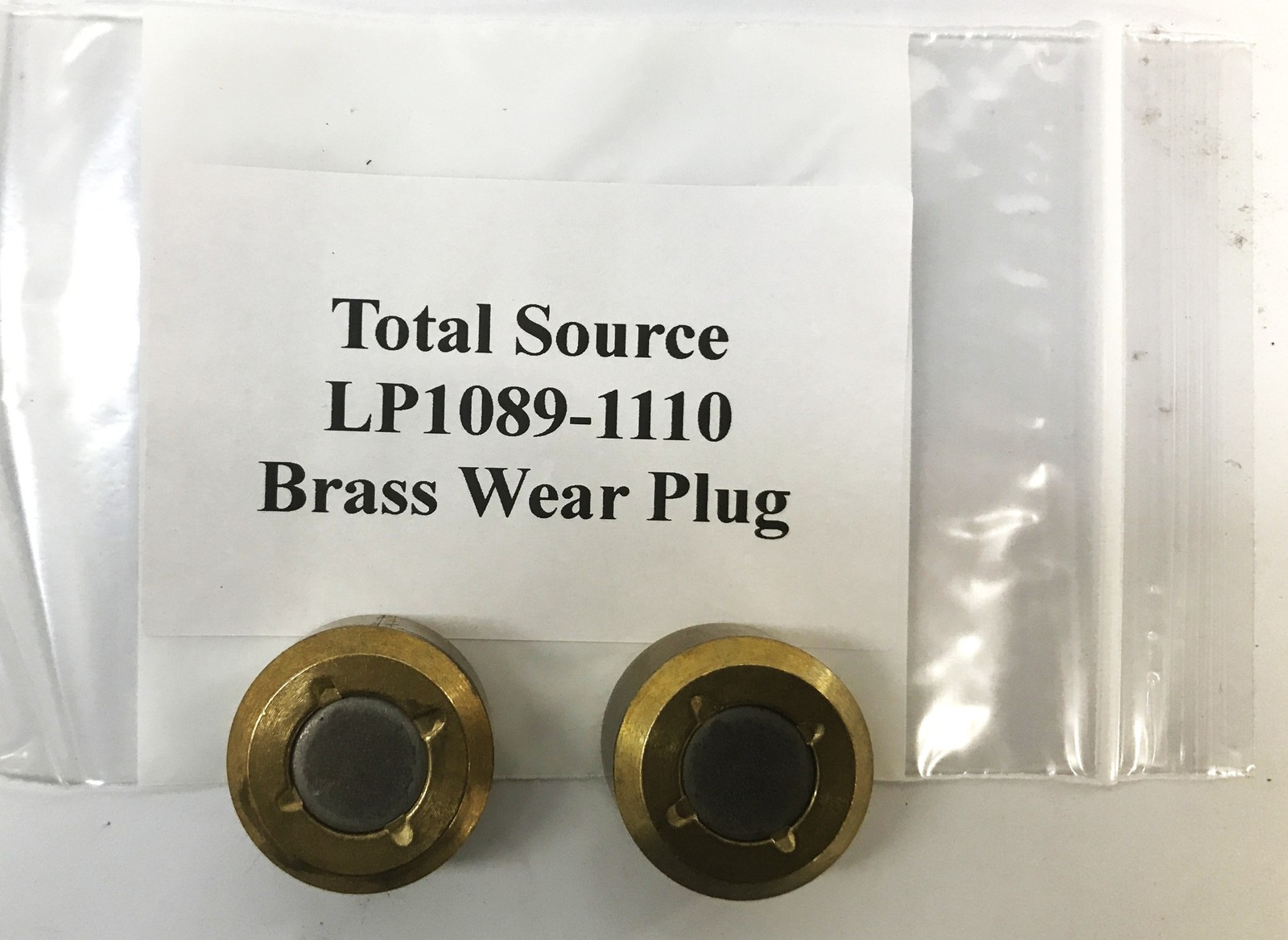 Total Source Brass Wear Plug LP1089-1110 [Lot of 2] NOS