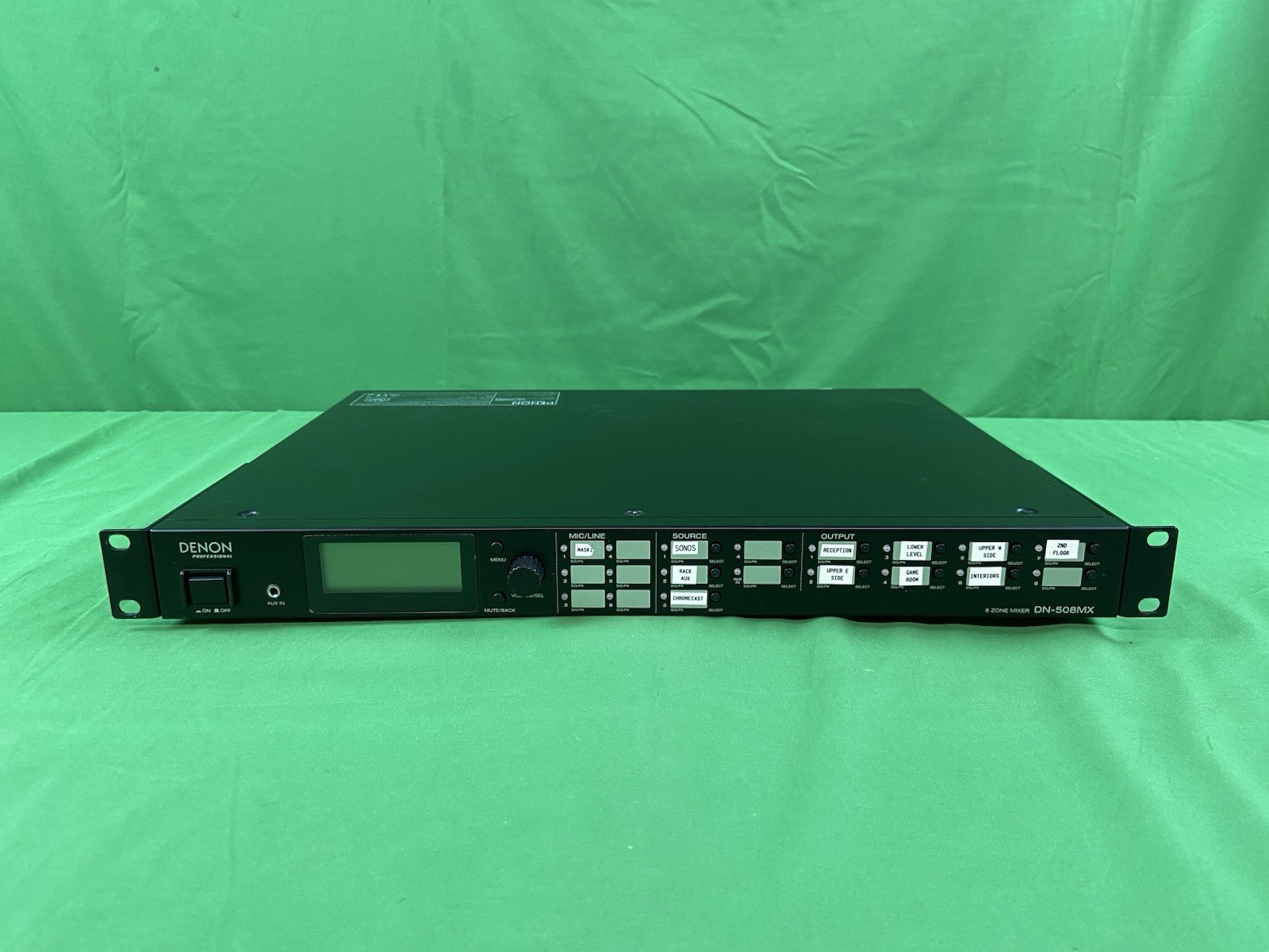 Denon DN-508MX 8 Zone Mixer- No Power Cord-PARTS-READ