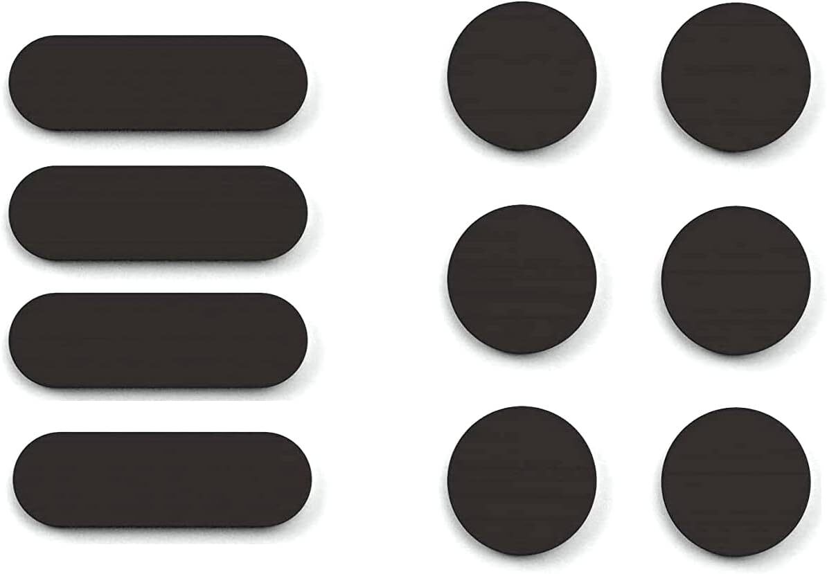 Universal Webcam Covers - Privacy Protection Accessory, No Residue Black