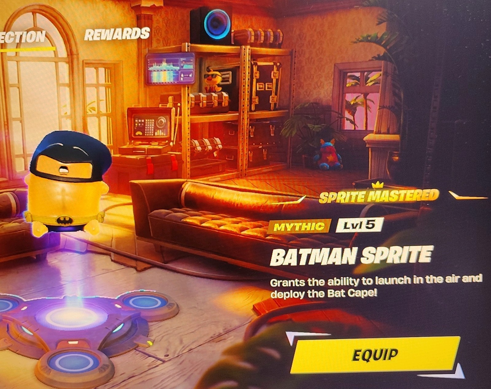 MultiVersus Batman Mythic Sprite Mastered In-Game Virtual Collectible Lvl 15