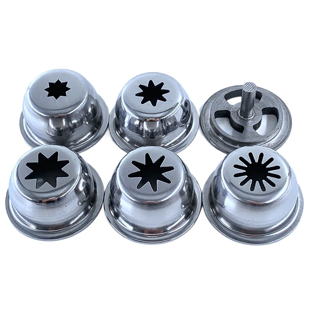 Nozzle Mold Solid Hollow Stainless Steel for Churros Machine 5 Molds/ Set7432