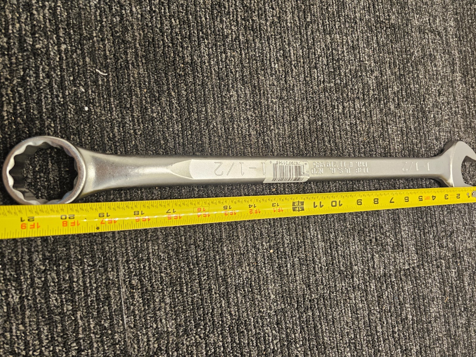 Wright Tool 1148 1-1/2" WrightGrip Combination Wrench, 12 Point