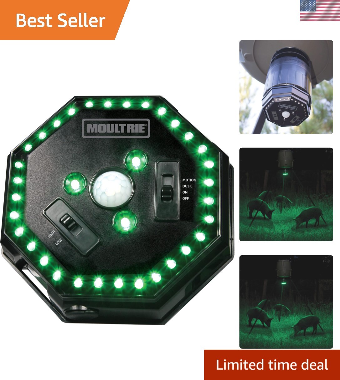 Battery-Powered 35 LED Feeder Light - Ideal for Nocturnal Wildlife Pursuits