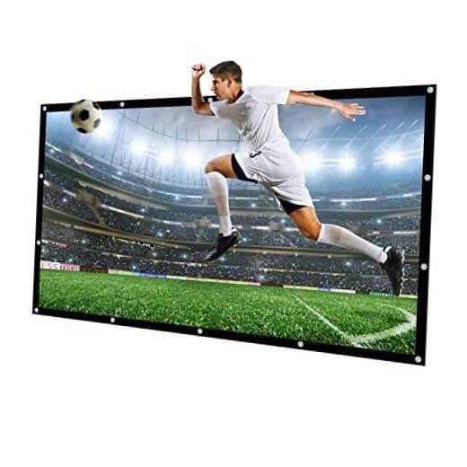 Huge Large Projector Screen of Thick Canvas Material 16:9 Projection 300 inch