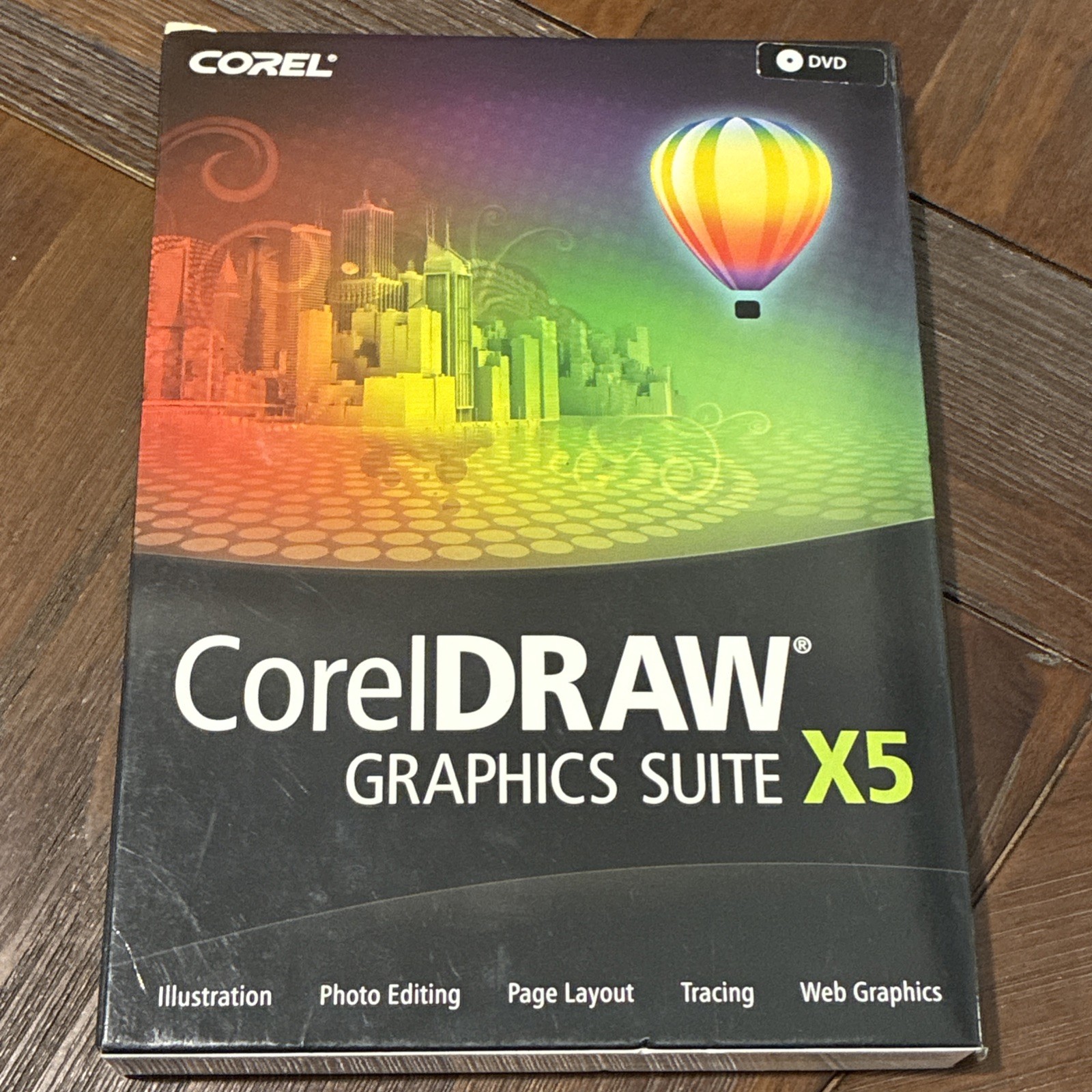 CorelDRAW Graphics Suite X5 Upgrade PC DVD-ROM 2010 Windows XP/7 Box Manual