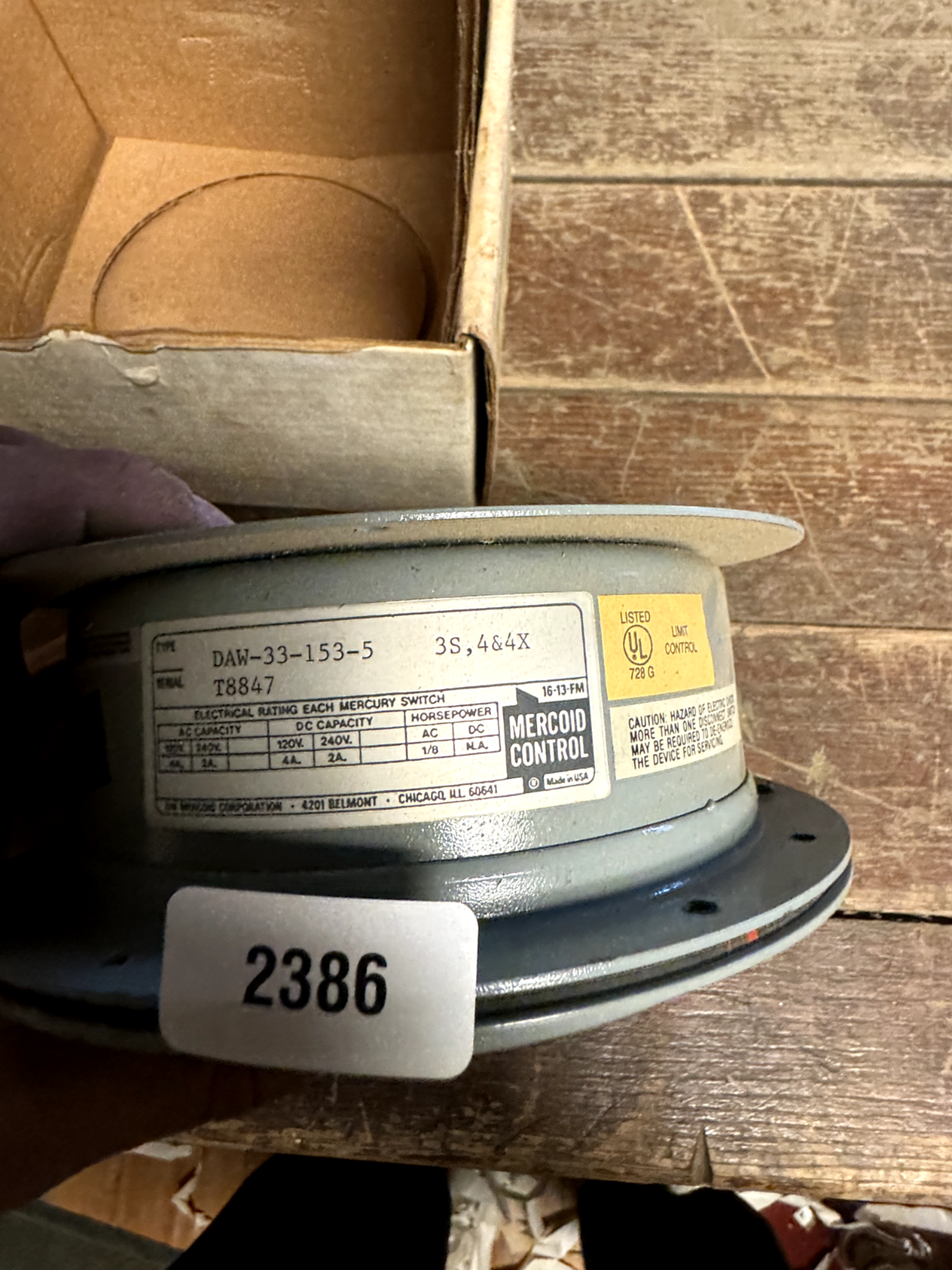 Mercoid Control DAW-33-153-5 Limit Control