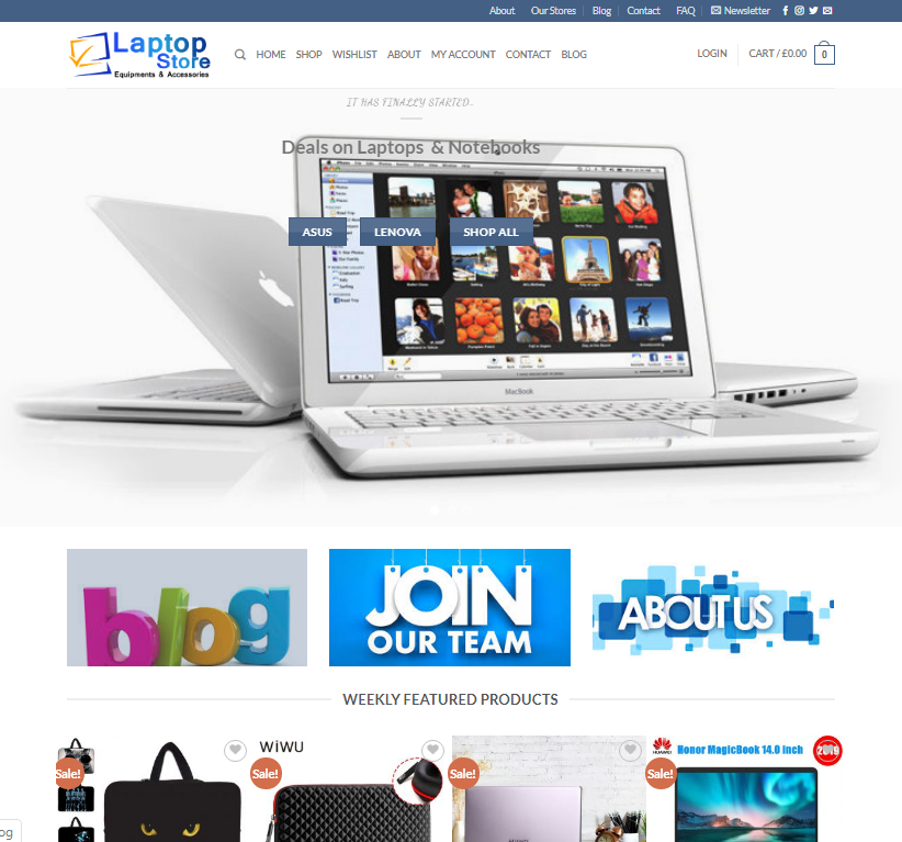 Readymade Drop shipping website Free hosting & set up, Computer & Laptop Stores