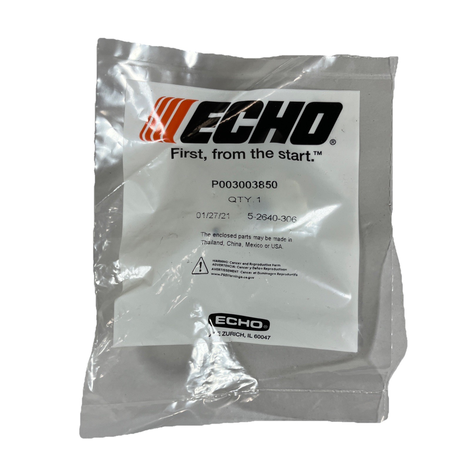 ECHO Purge Body Asy. 5-2640 - OEM Part # P003003850 - Free Shipping - Brand New