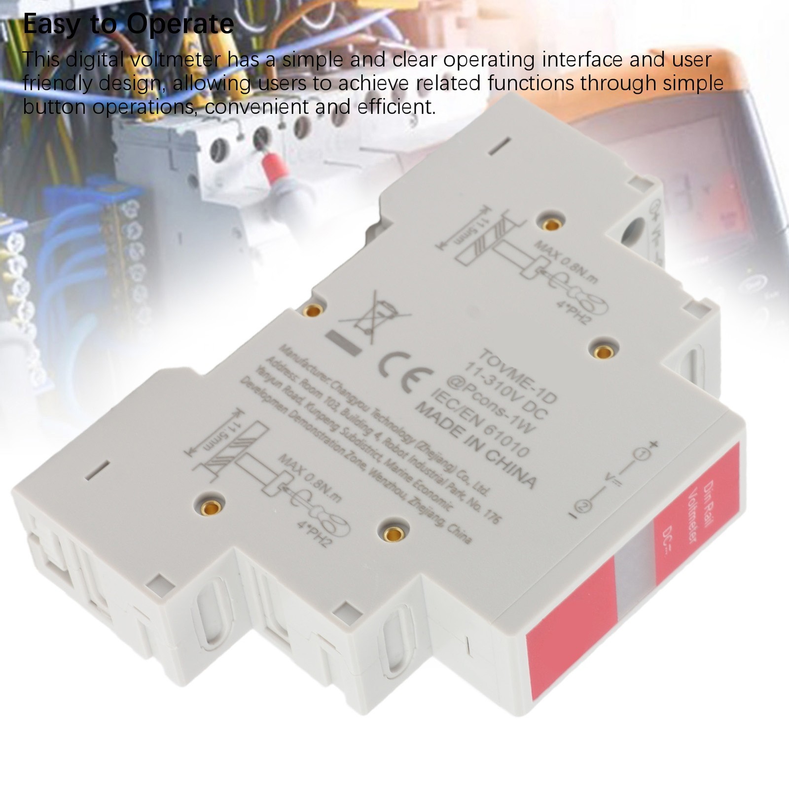 DC Voltage Meter Accurate Switching Output For Electrical Use Easy To Use