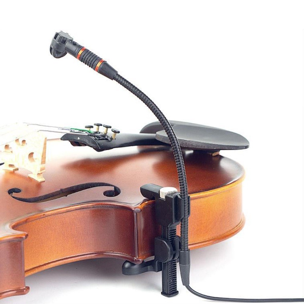 Violin Microphone Clip Holder, Adjustable Retractable For Violin Performance Liv