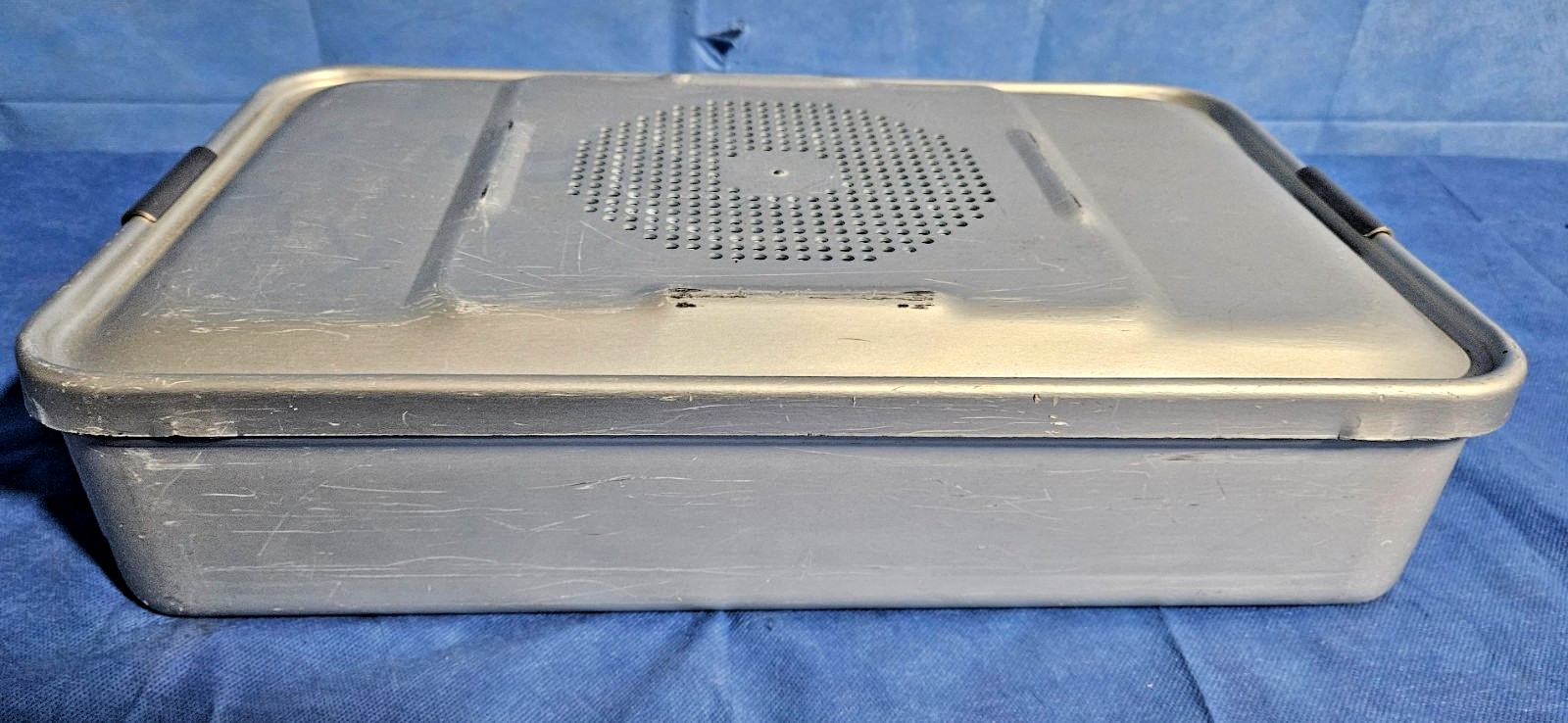 Miltex Sterilization Container, 17''x 10 3/4''x 3.25'', No Inner Basket.