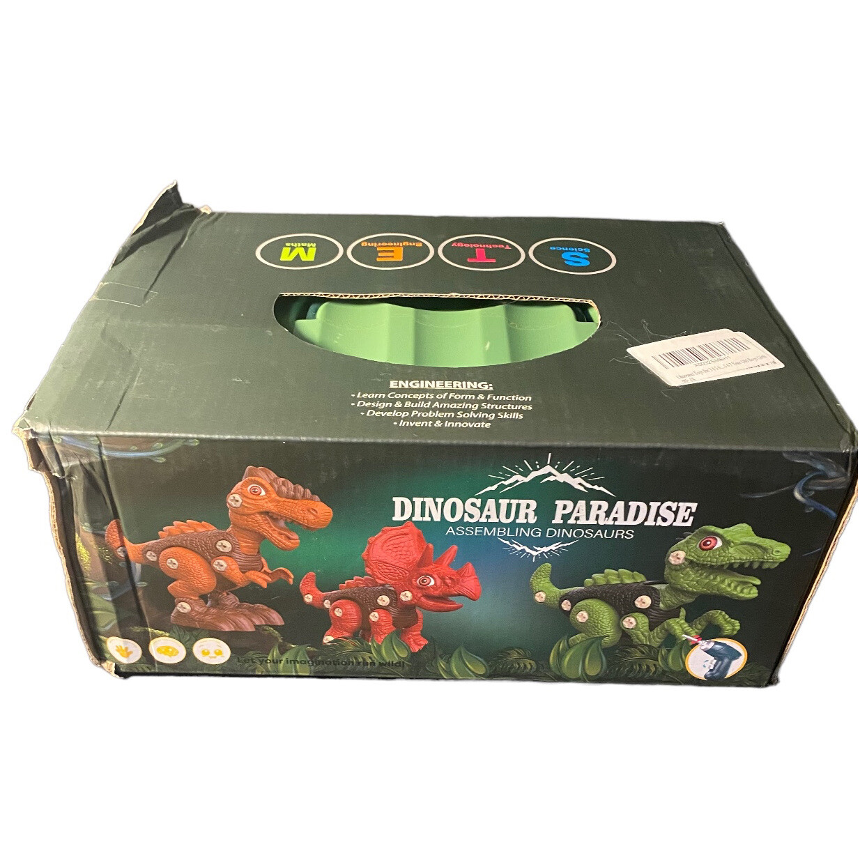 Dinosaur Paradise Assembling Dinosaurs STEM toy Movable Parts Triceratops Raptor