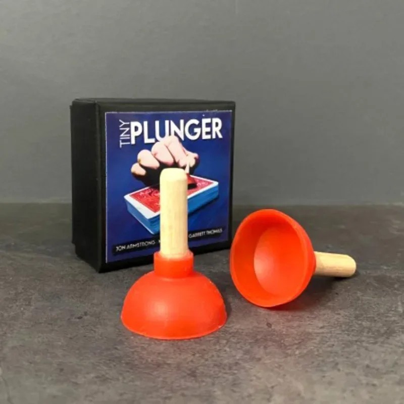 Tiny Plunger Magic Trick Prop Close Up Magician Gimmick Comedy Illusion.