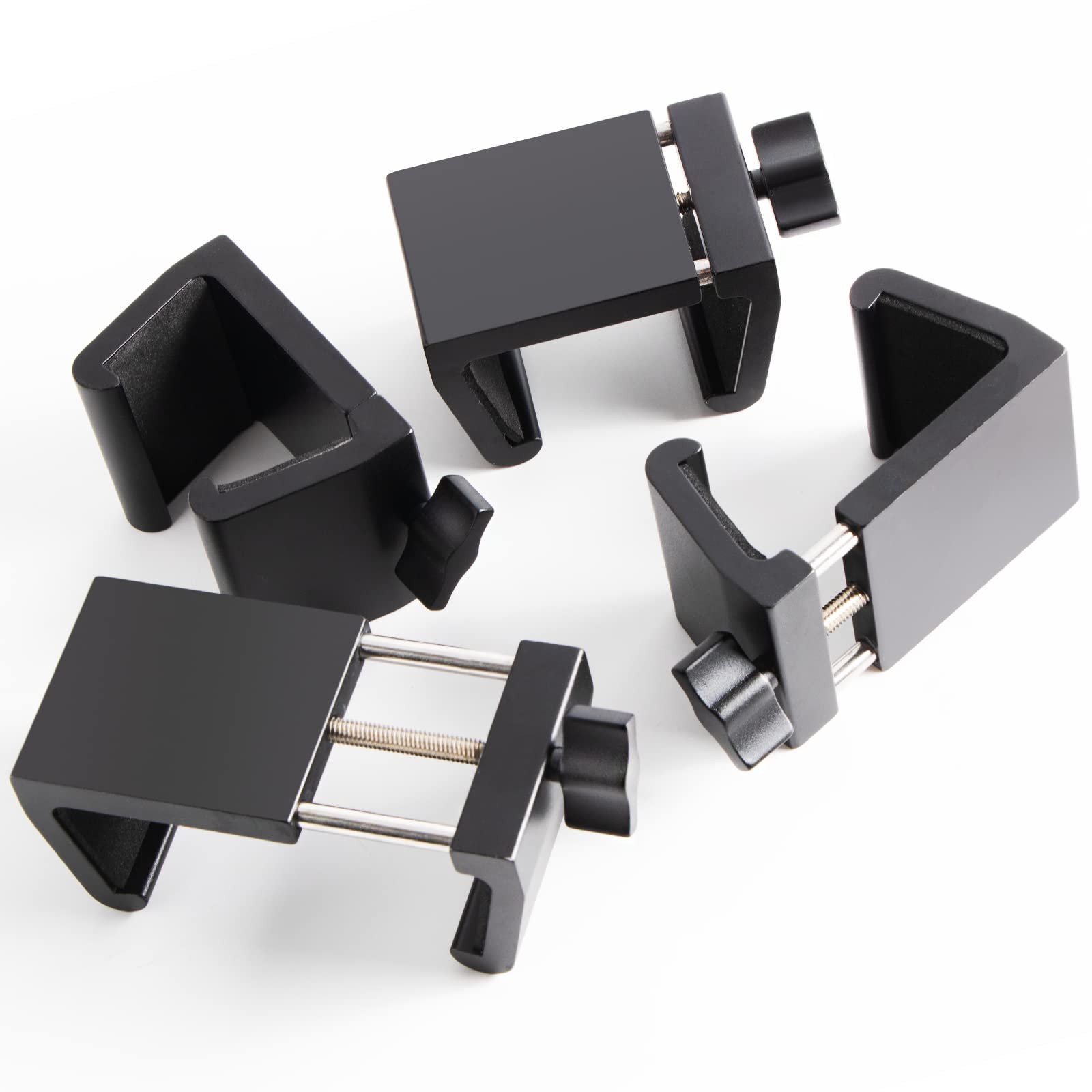 Blasoul Universal Heavy-Duty Outdoor Furniture Clips 1-2.5IN(4 pcs), Black