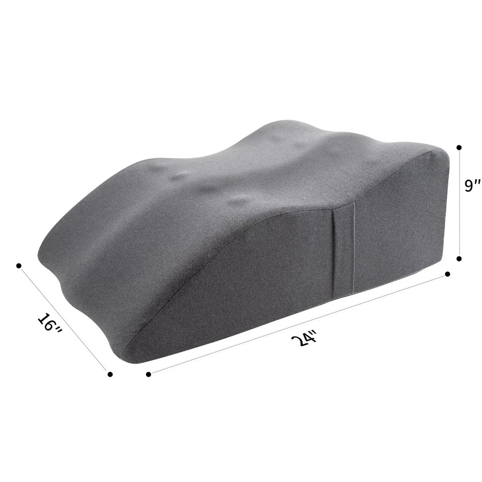 Leg Elevation Pillow with Soft Memory Foam, Wedge Pillow for Reading, Rest, S...