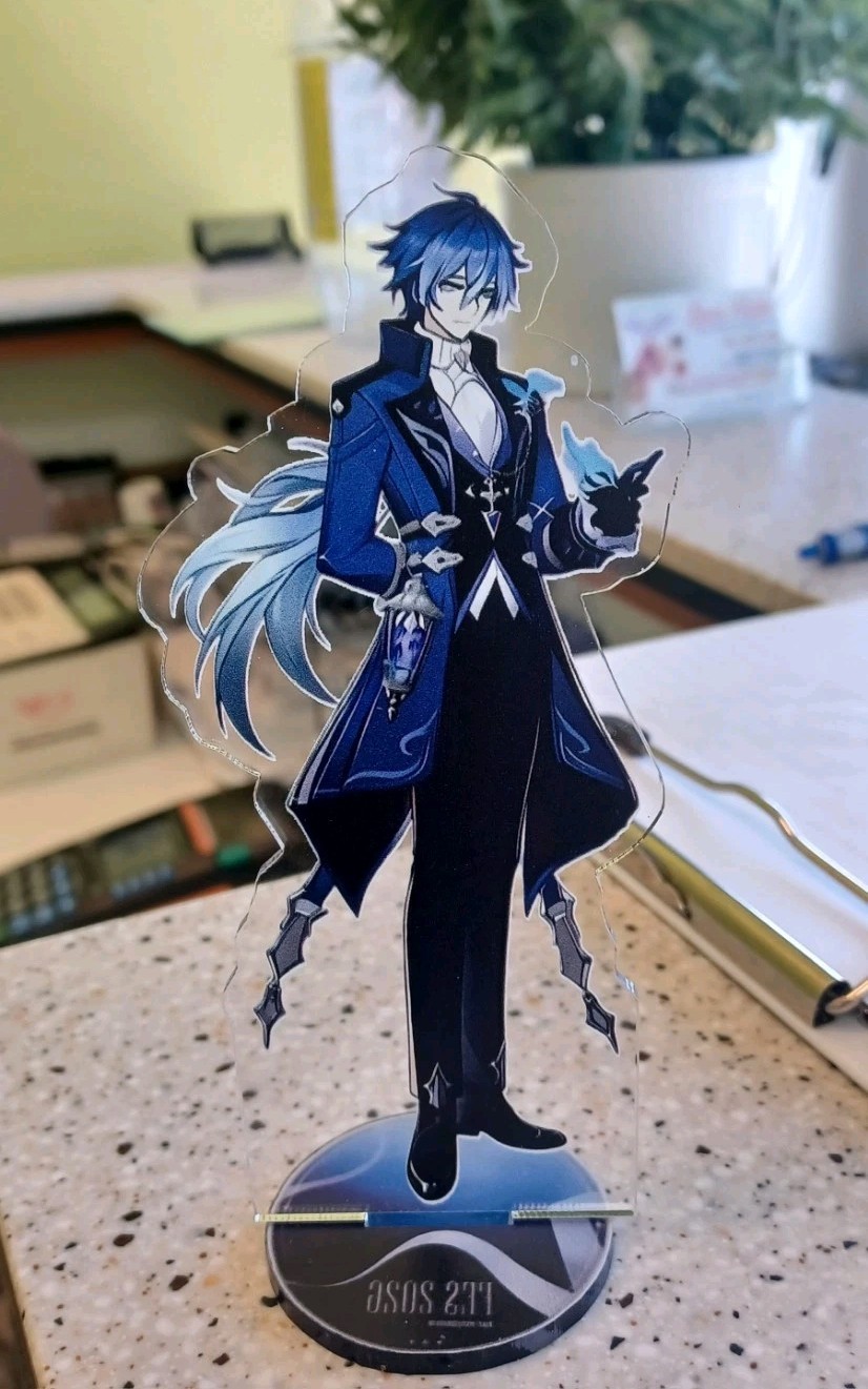 Genshin Impact Flins Acrylic Stand Figure 15cm 2026 FES Reunion Carnival New
