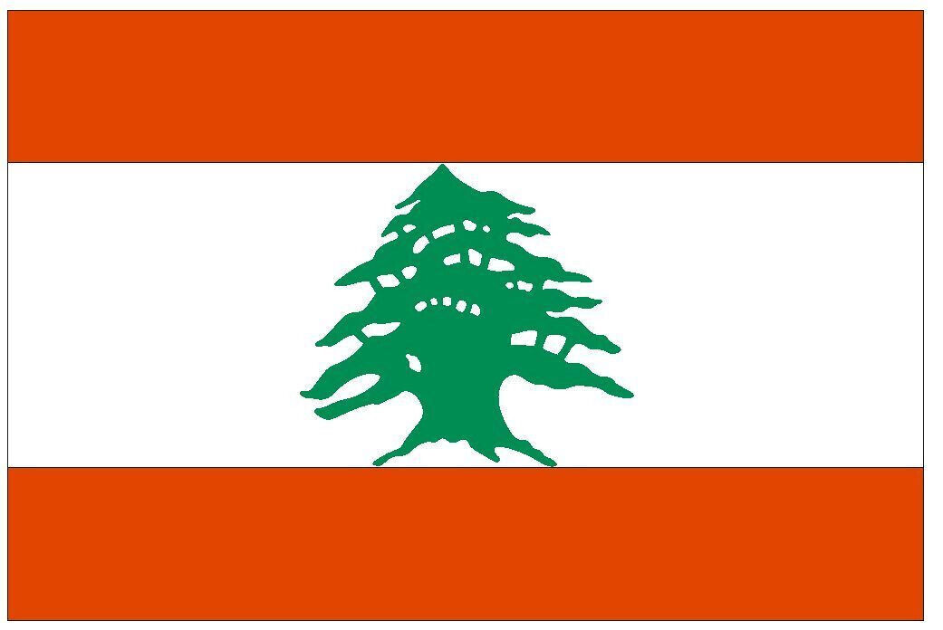 Lebanon International Flag Sticker Decal