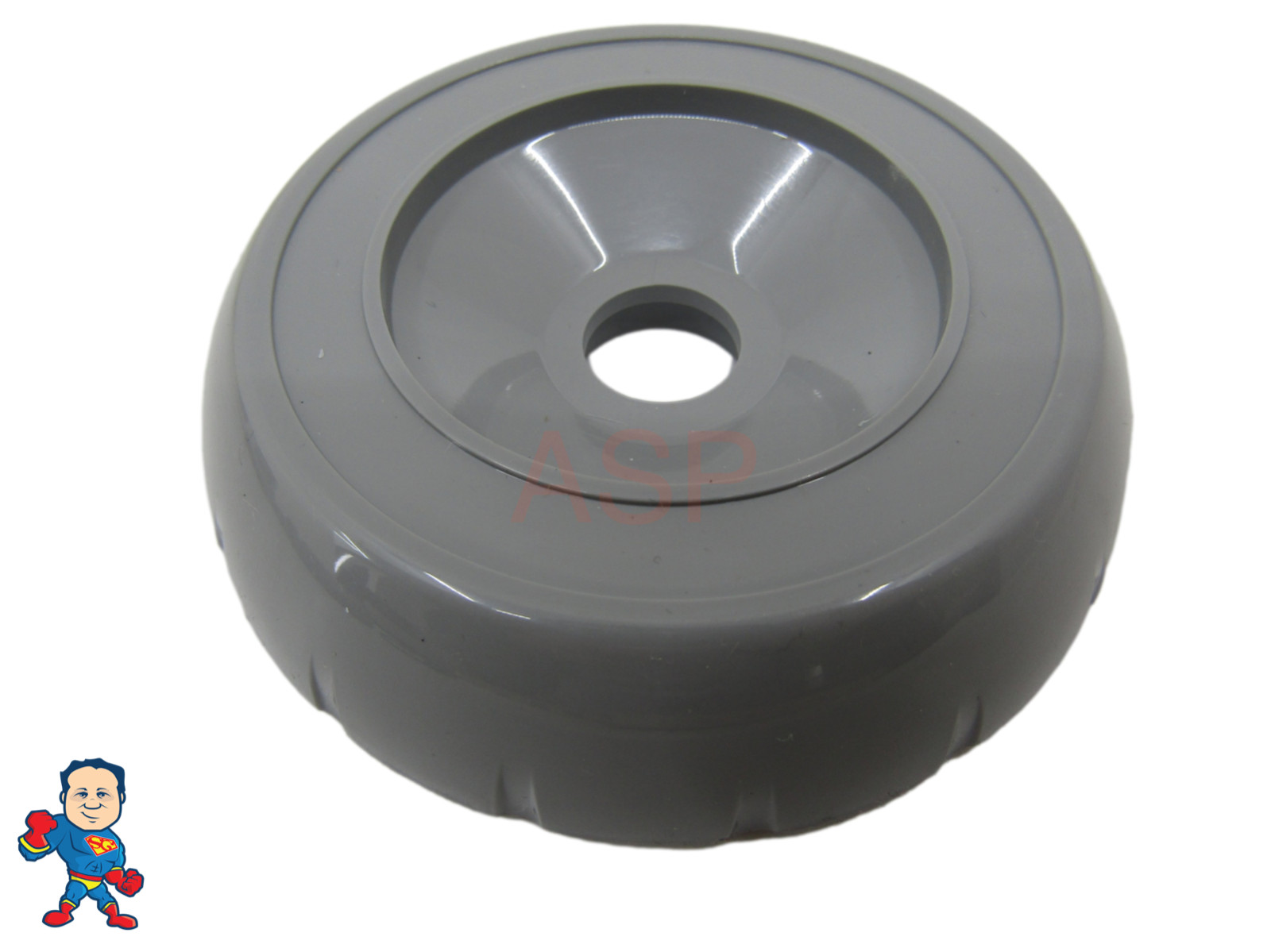 Spa Hot Tub Diverter Cap 3 3/4" Wide Gray Notched Non Buttress How To Video