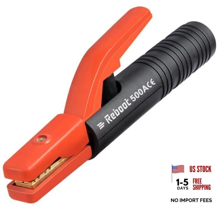 Welding Electrode Holder 500AMP Heavy Duty Jaw Holding Plier Electrode 500 Amp