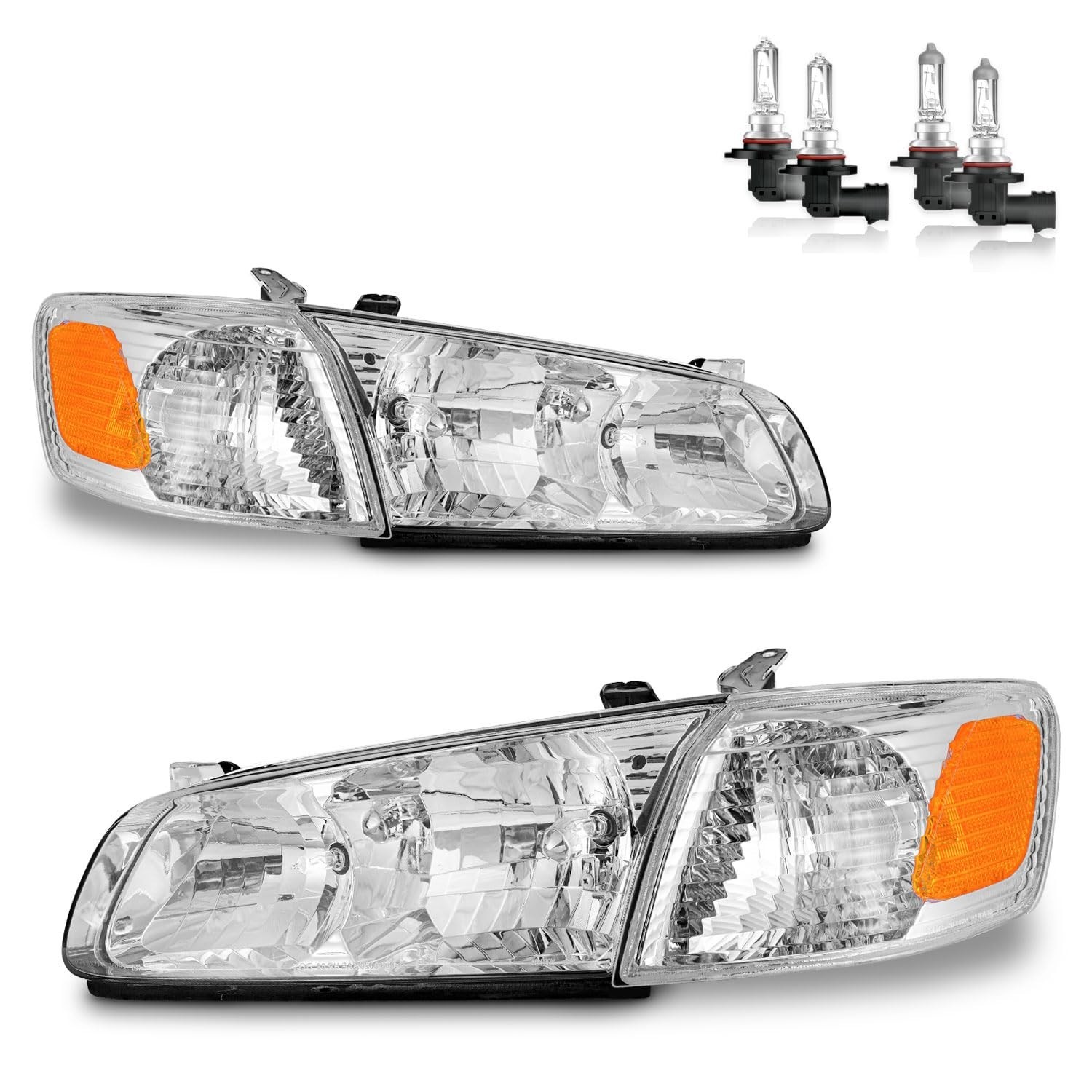 Headlights Assembly for 2000-2001 Toyota Camry CE LE XLE Headlamp Replacement...