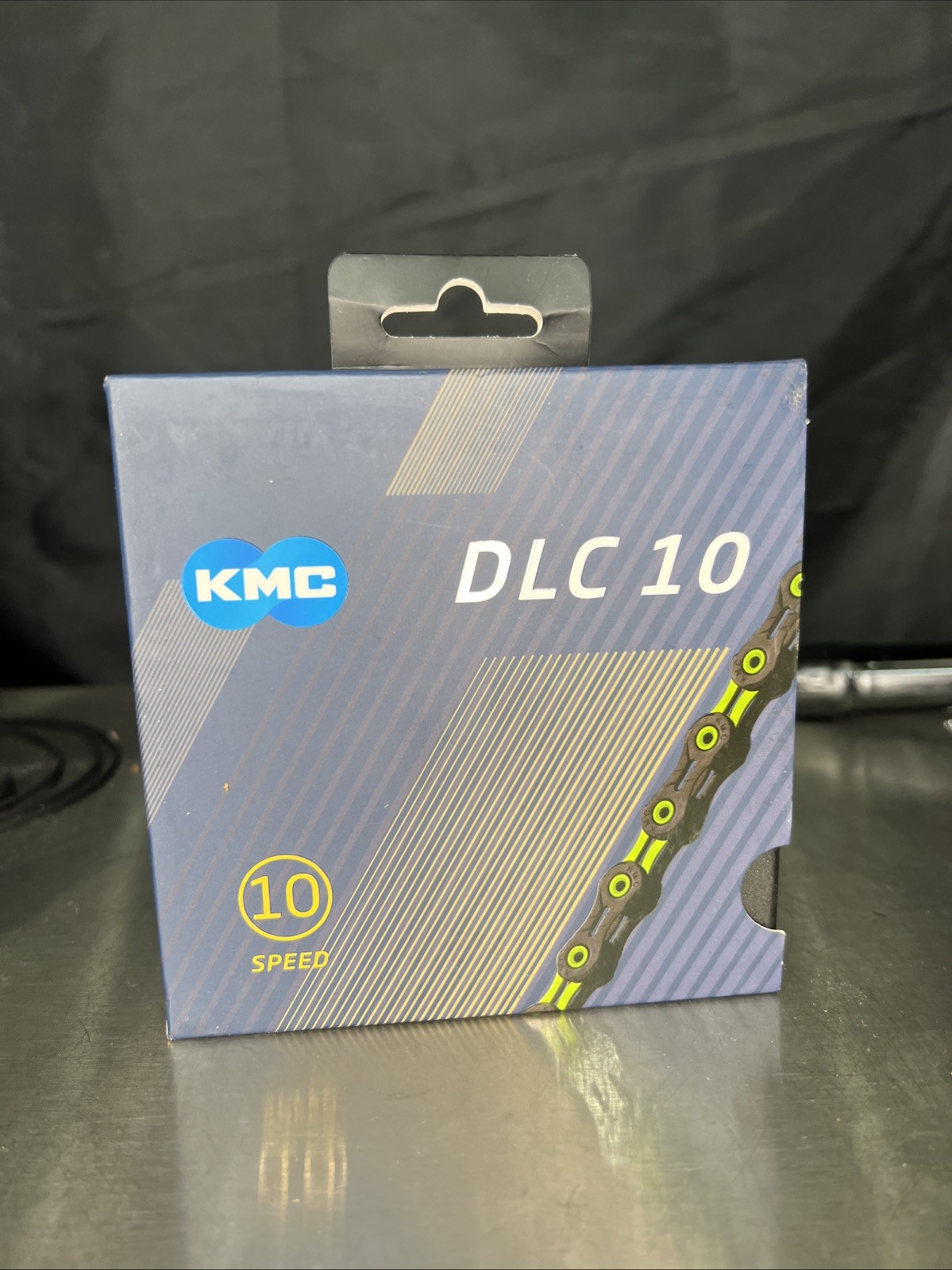 DLC KMC 10 speed Chain Green Hollow Plate & Pin Super Light Durable NEW