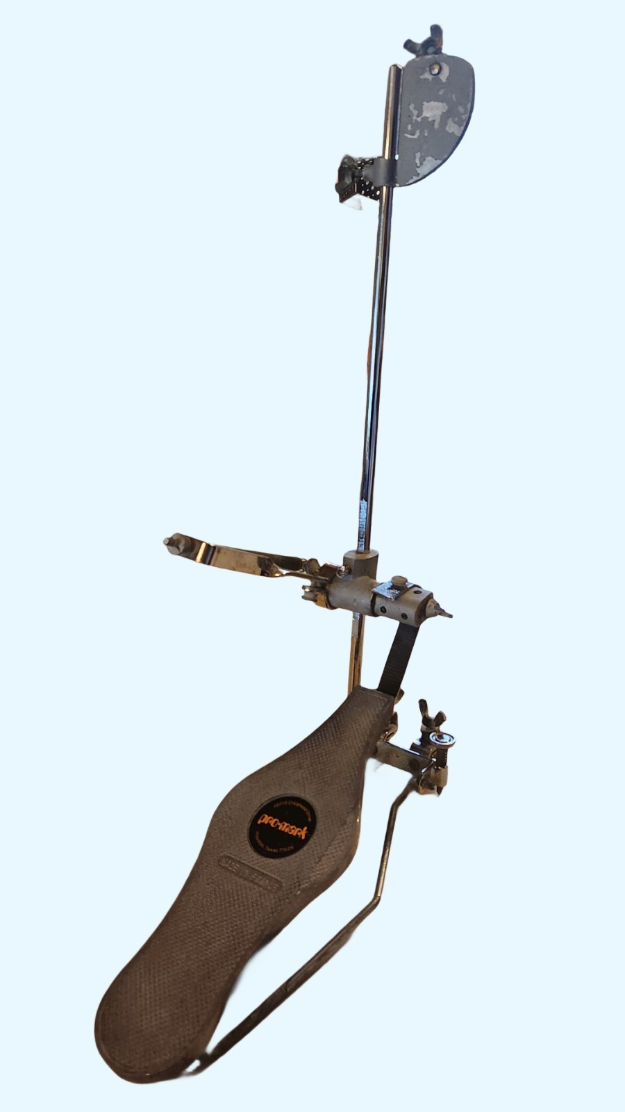 1970's Jacques Capelle Pro-Mark Orange Bass Drum Pedal Dual-Clamp 70s  France