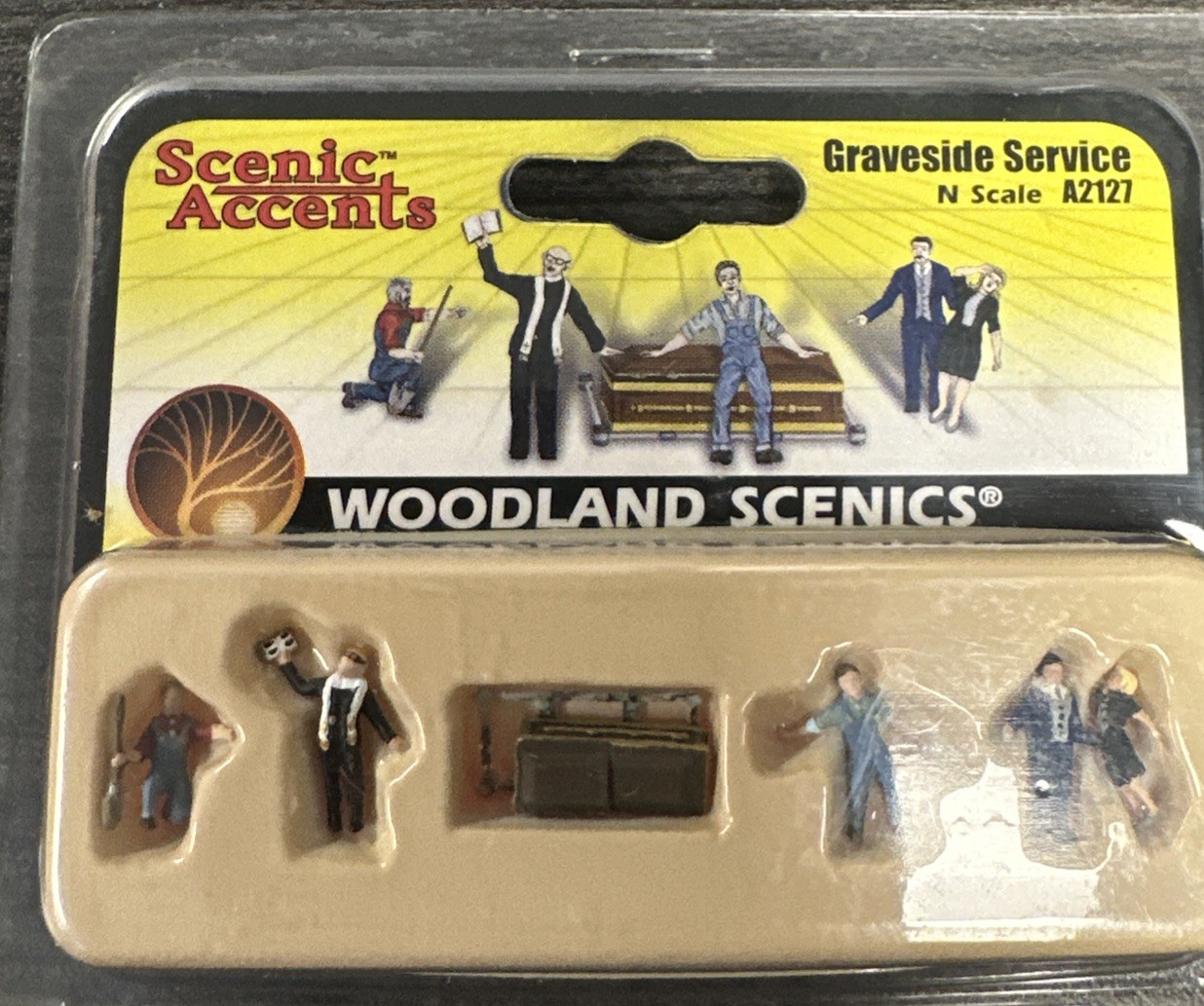 Woodland Scenics N Scale Scenic Accents #A2127 Graveside Service NIB