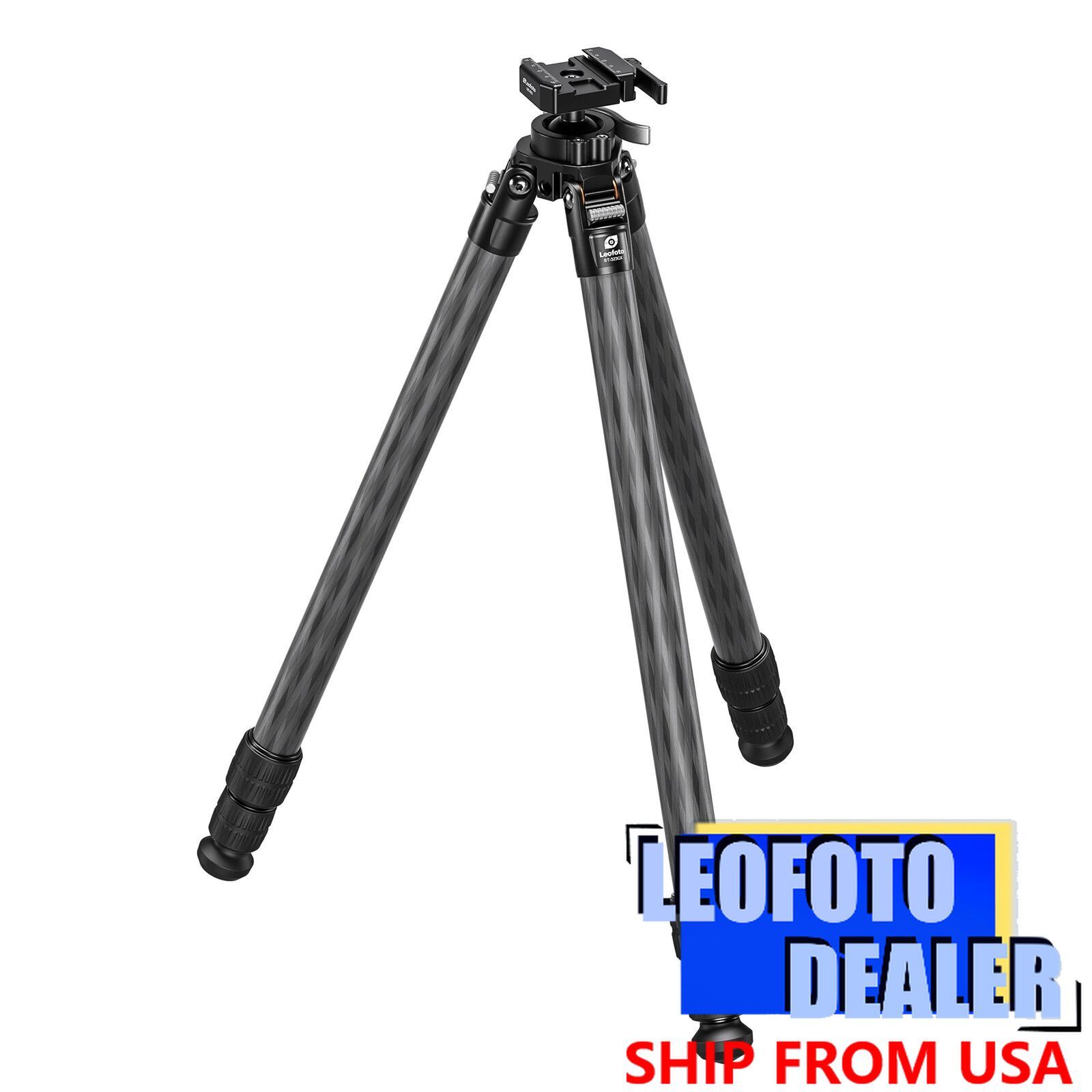 Leofoto ST-324CX Tripod+Integrated Lever-Control Ballhead - Arca Clamp