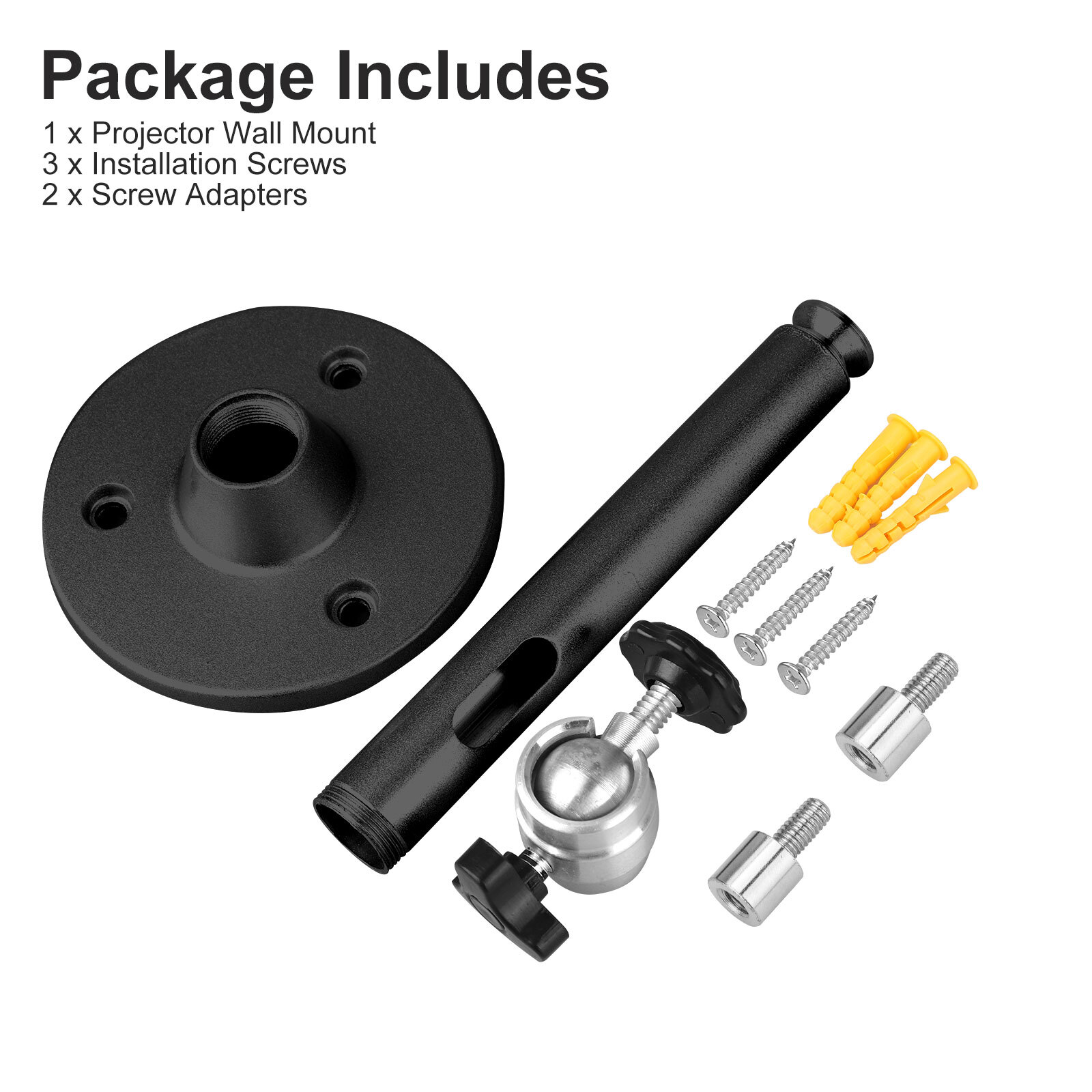 Universal 7" LCD DLP Mini Projector Ceiling Wall Mount Bracket Aluminium Holder