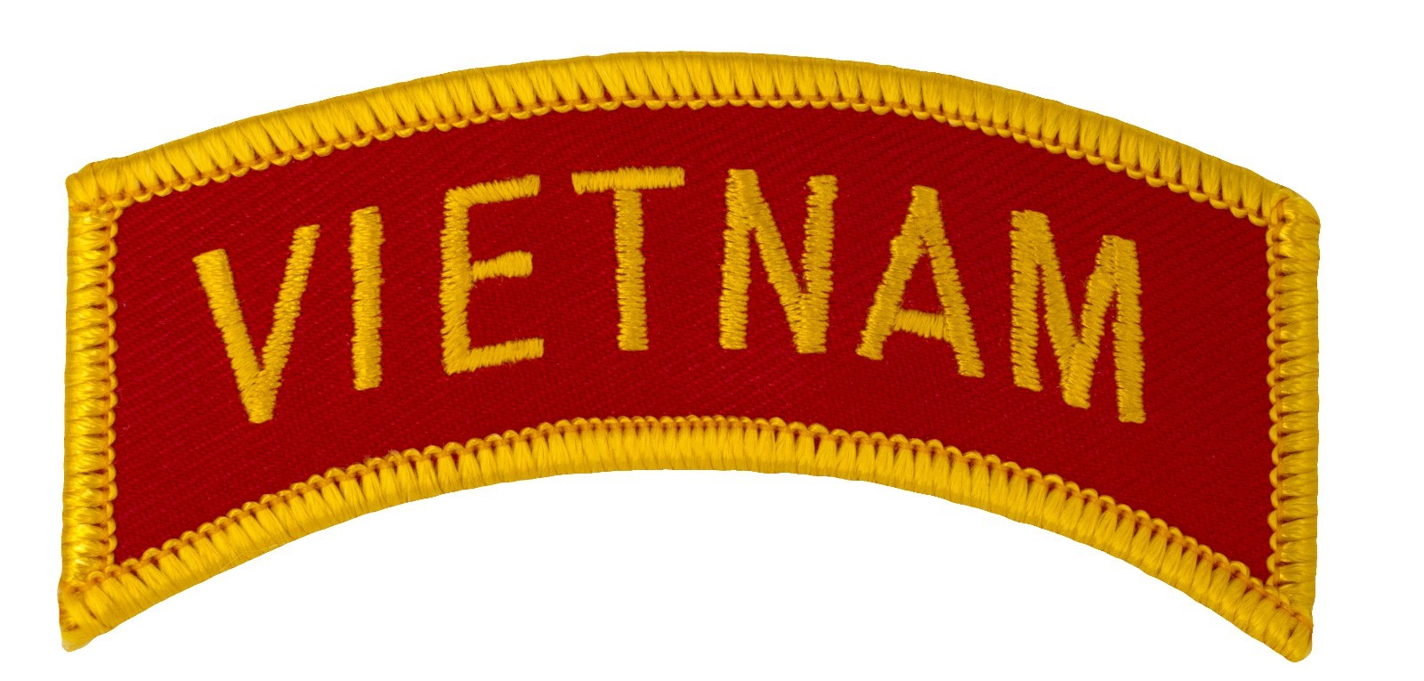 Vietnam Tab Red/Gold (373) 3 1/2" x 1 1/2" Embroidered Patch 67312