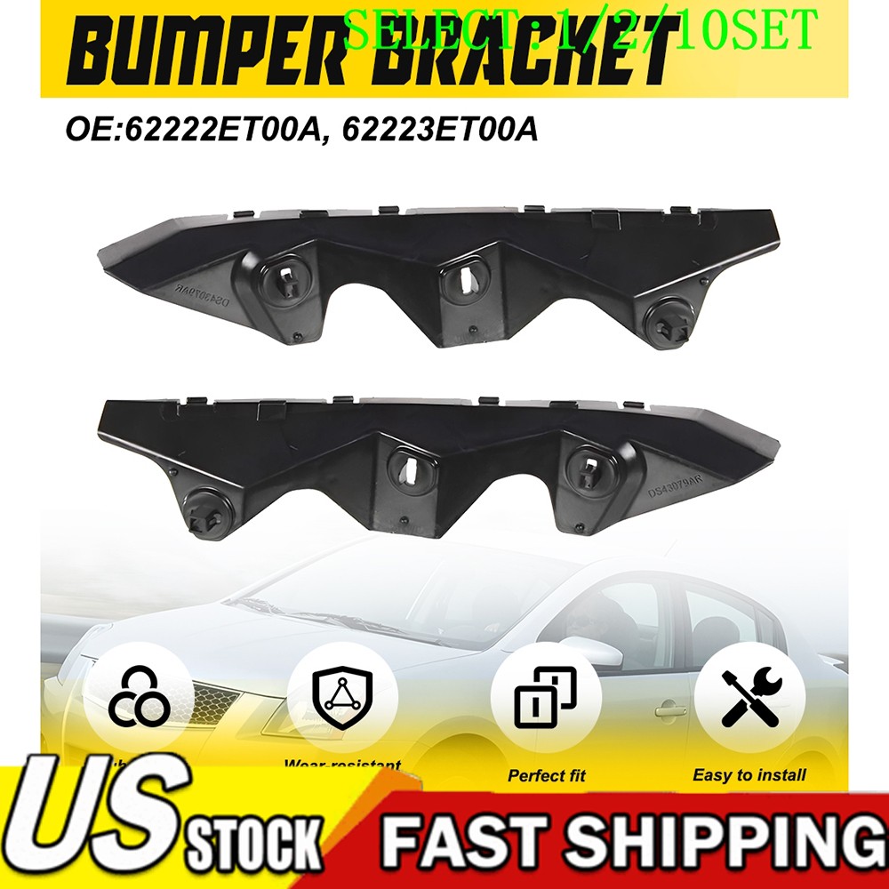 Bumper Bracket For Nissan Sentra 2007-2012 Front Driver Passenger Side 1~10X