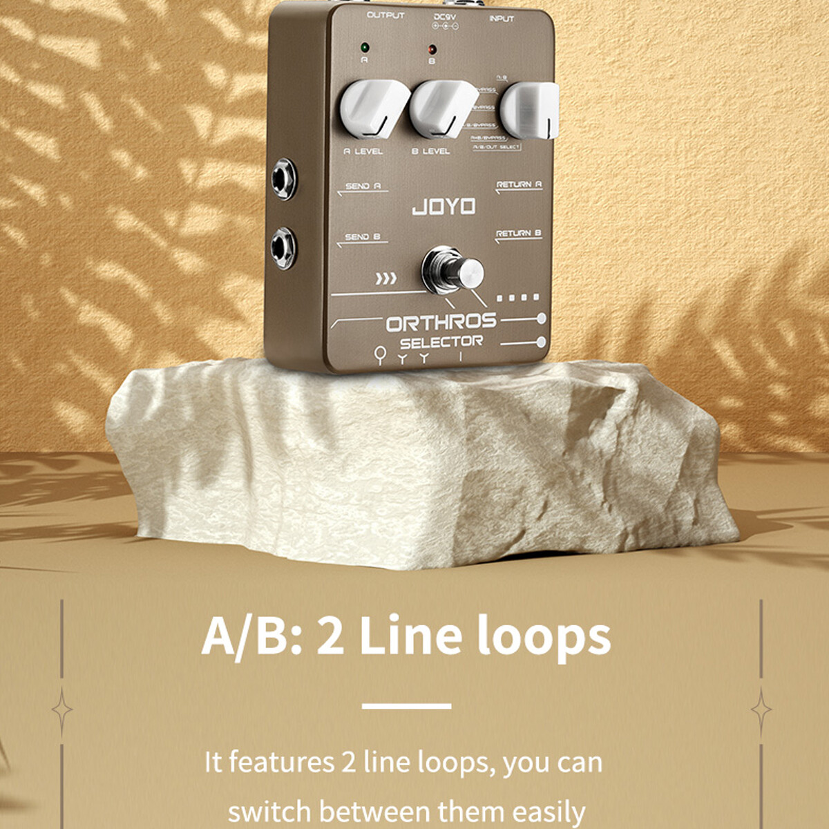JOYO Loop Guitar Effect Pedal 6 Looping Modes 2 Line Loop Multiple Output Effect