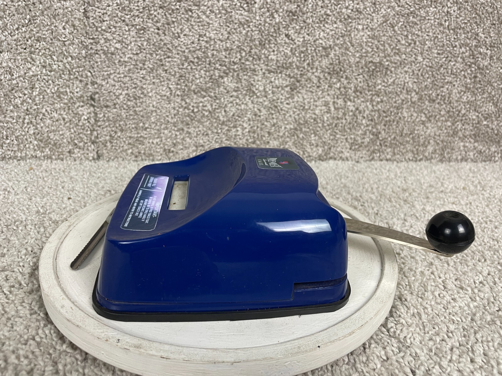 Premier Supermatic Excel Cigarette Making Machine w/ Manual 6"x2.5 Blue
