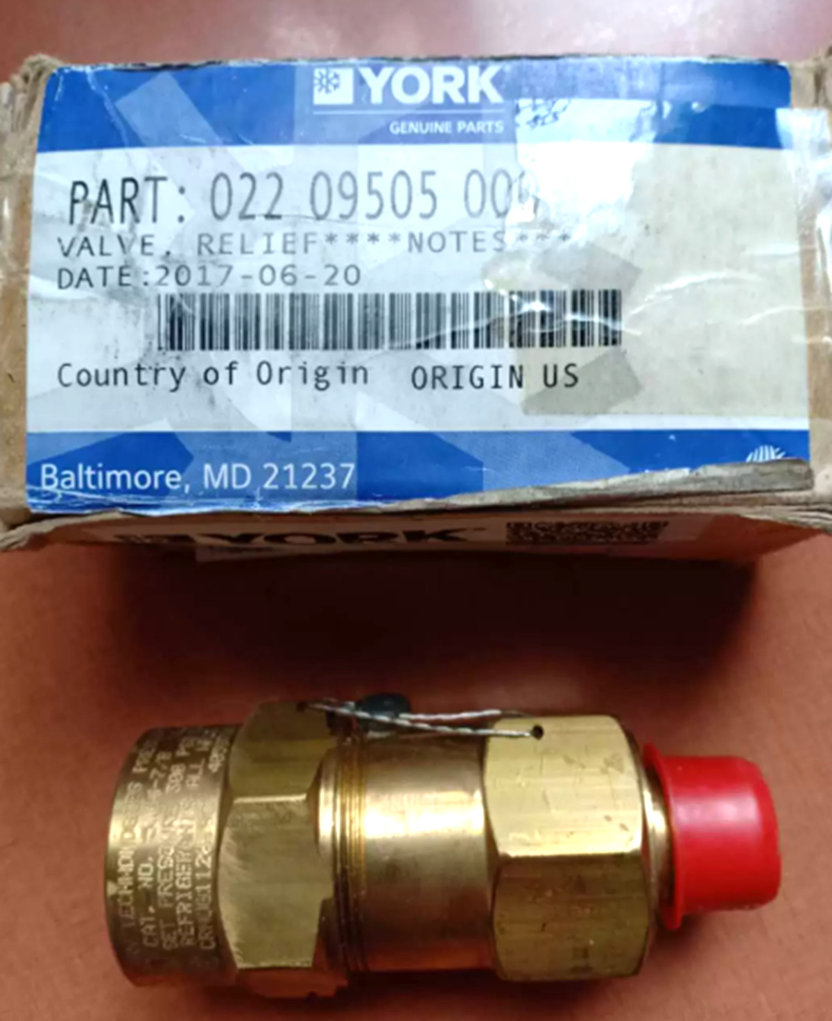 NEW YORK 022-09505-000 Air Conditioning Safety Valve
