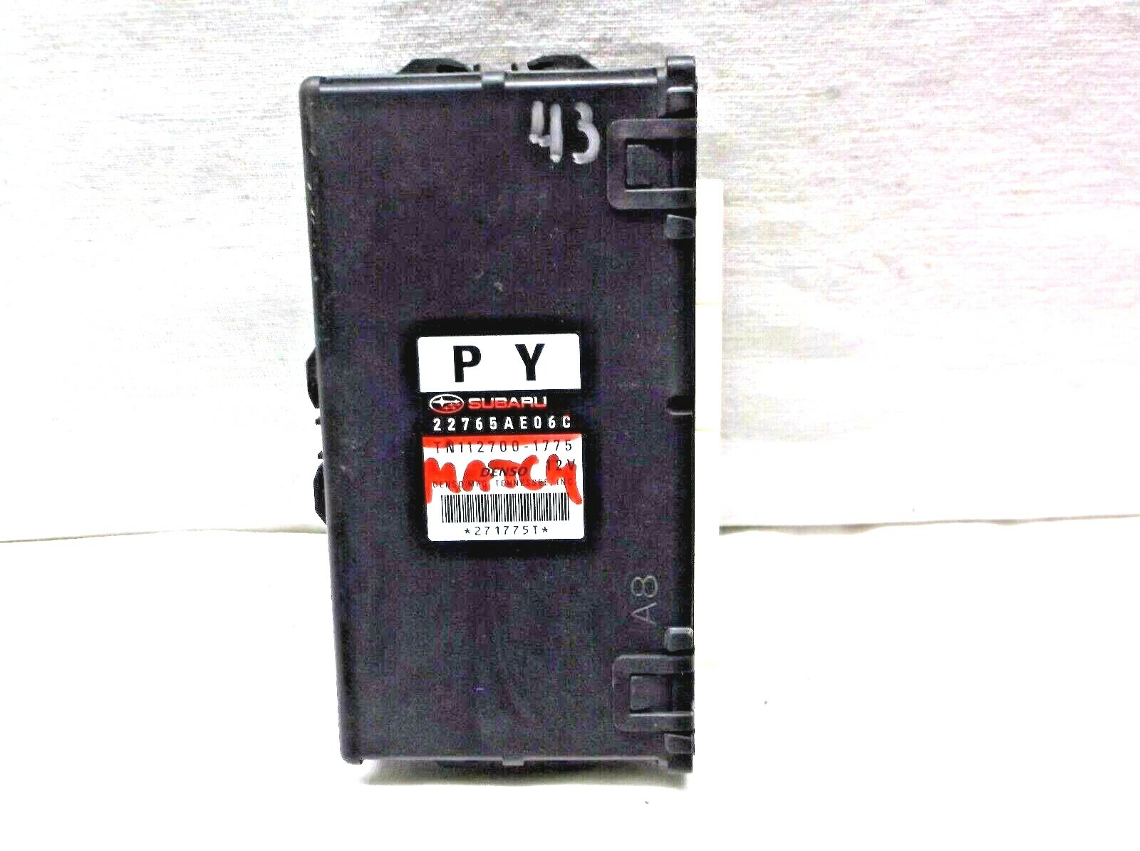 13-14  SUBARU LEGACY/  2.5L CVT/  ENGINE CONTROL MODULE/COMPUTER..ECU..ECM..PCM