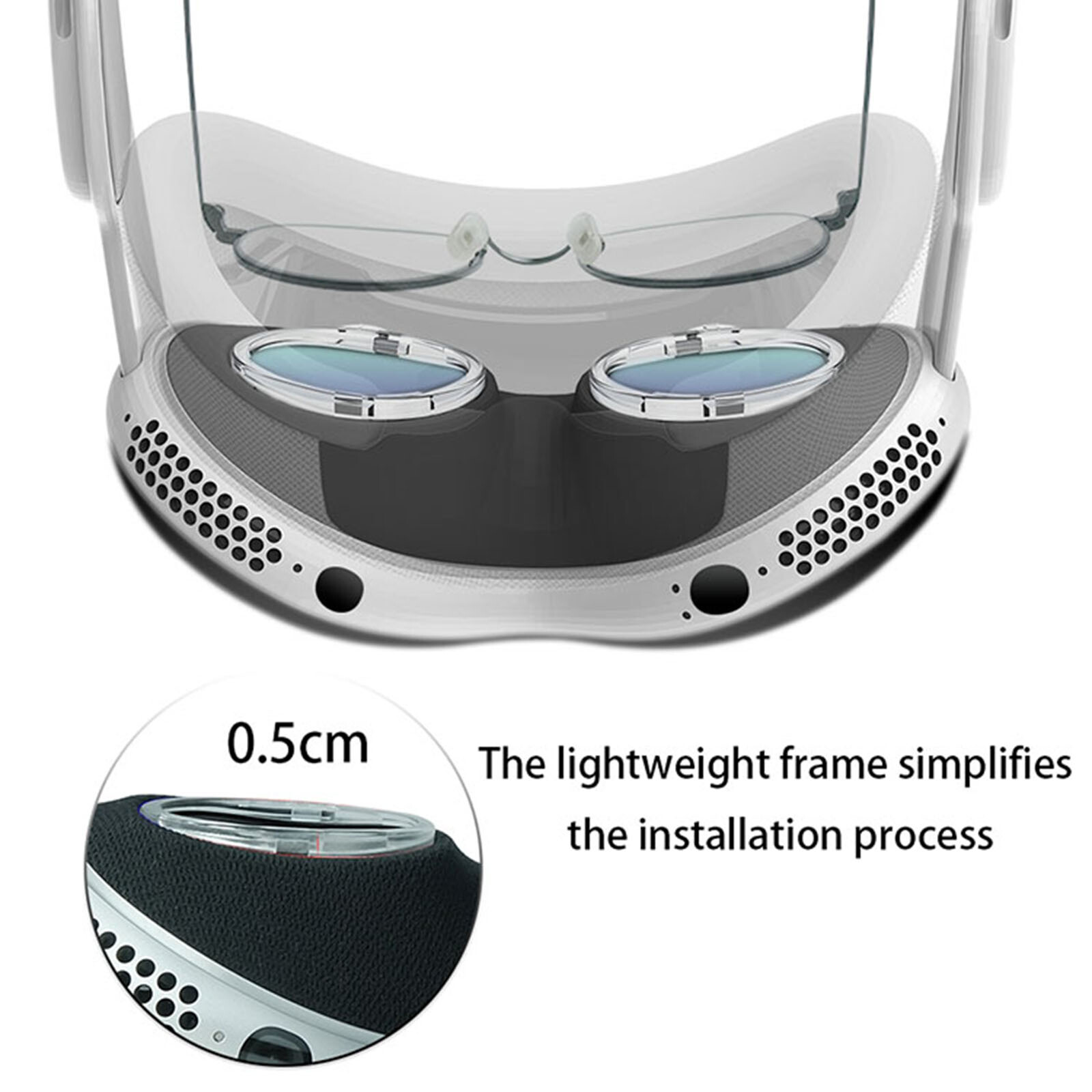 Anti-blue Light Lens Protective Frame Magnetic Myopia Frames for Vision Pro VR