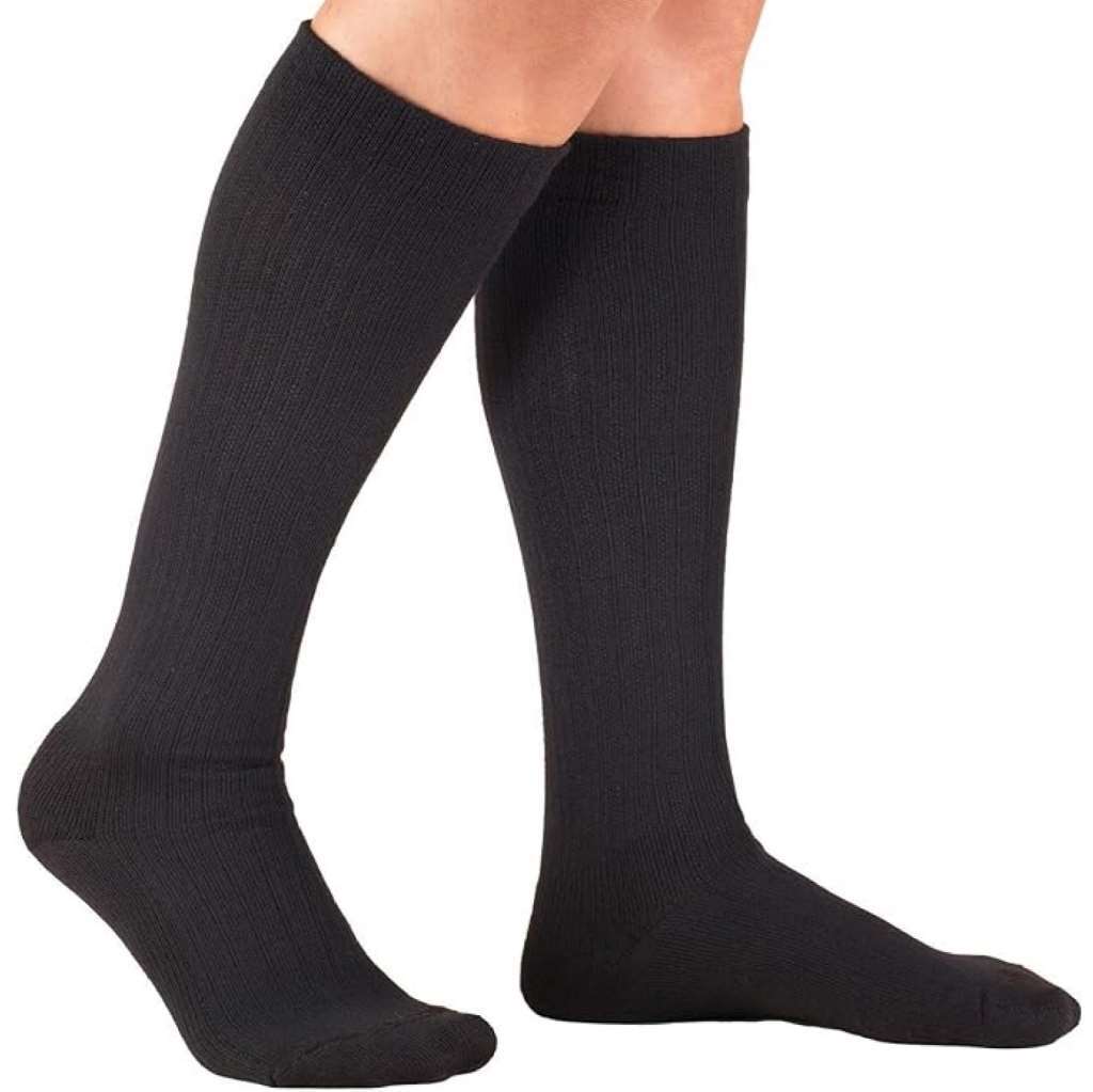 TRUFORM Comfort Casual Support Socks 10-20mmHg (Black) Medium