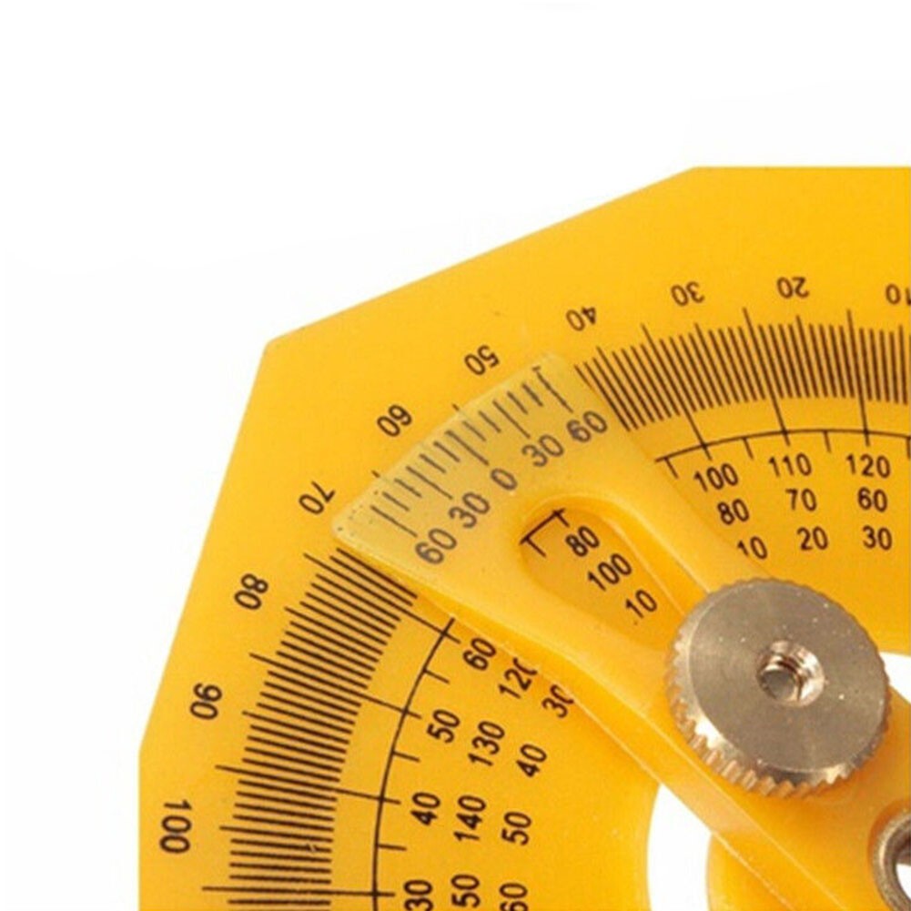 Portable 0-180° Angle Finder Plastic Protractor Goniometer Miter Gauge