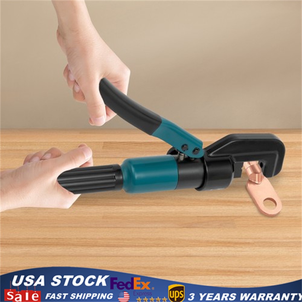 8 Ton Hydraulic Crimper Crimping Tool Wire Battery Cable Lug Terminal w/ 8 Dies.