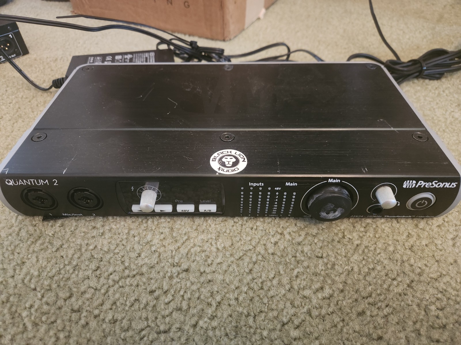 Presonus Quantum 2 22x24  thunderbolt interface with Black Lion Audio Mod