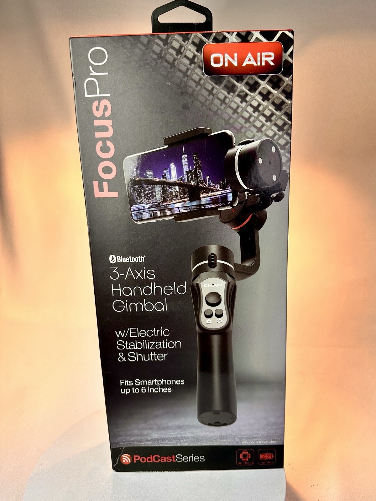 Tzumi Focus Pro 3 Axis Handheld Gimbal Electric Stabilization and Shutter - New